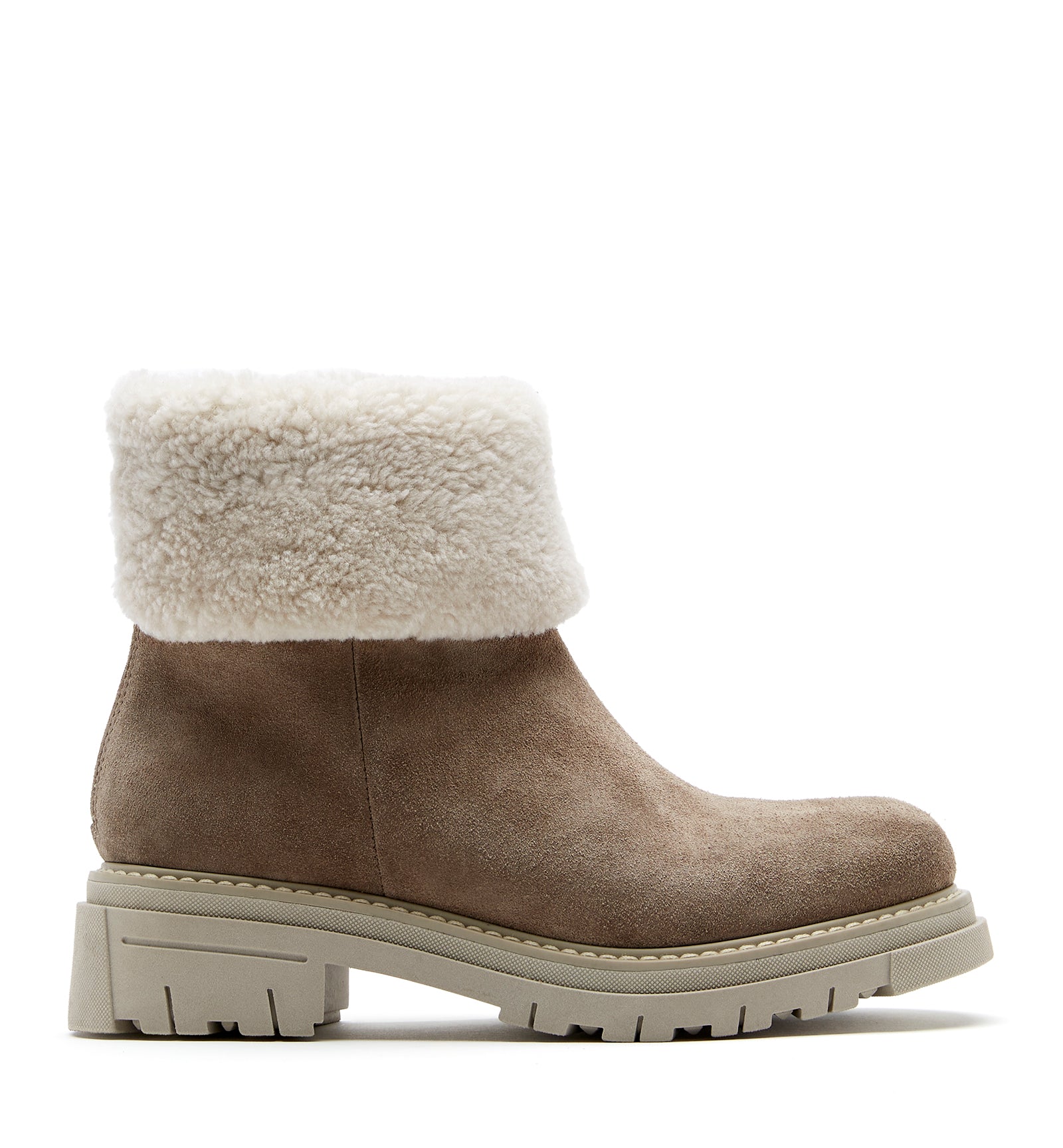 DWAYNE SHEARLING-LINED SUEDE BOOTIE