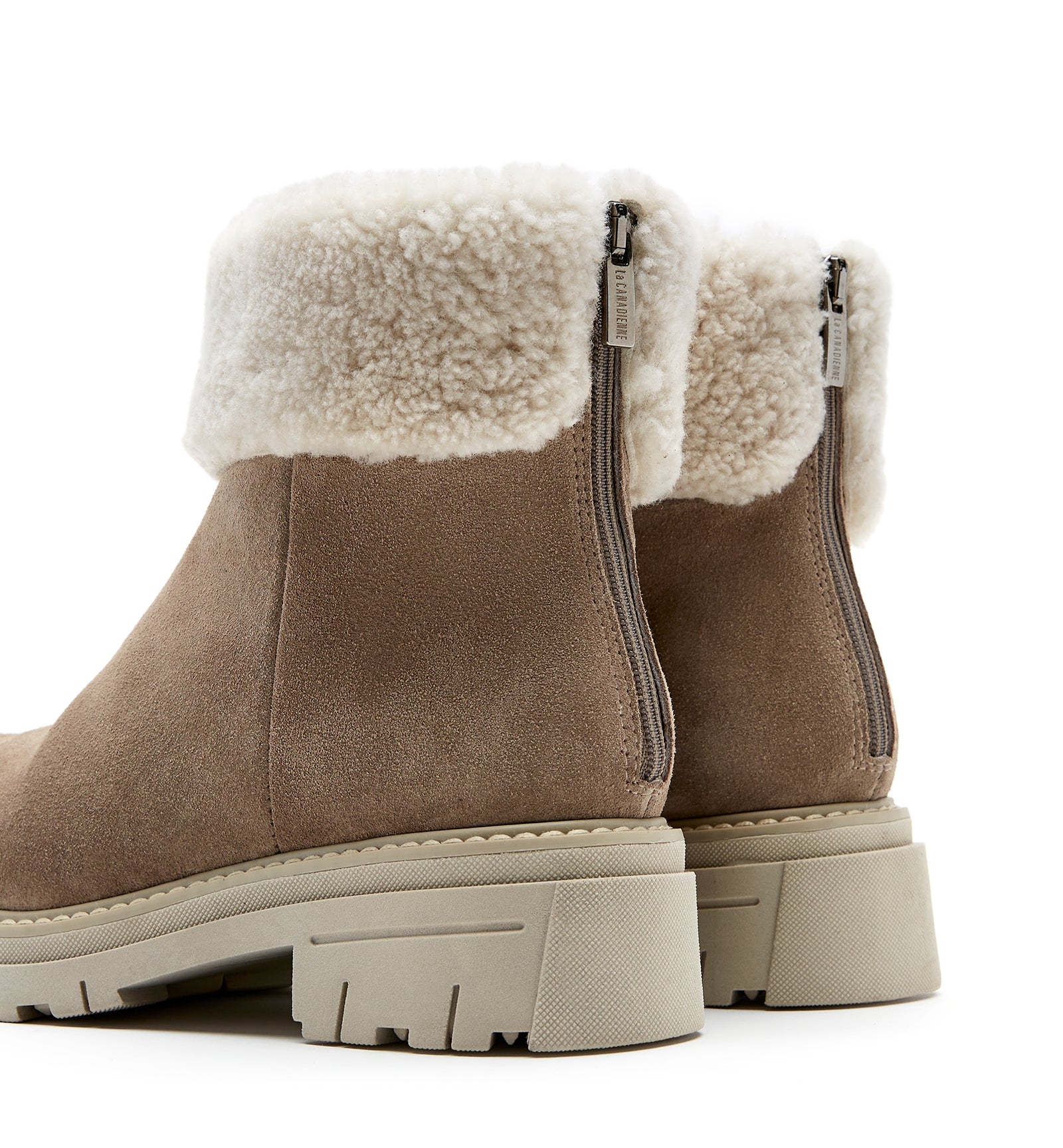 DWAYNE SHEARLING-LINED SUEDE BOOTIE