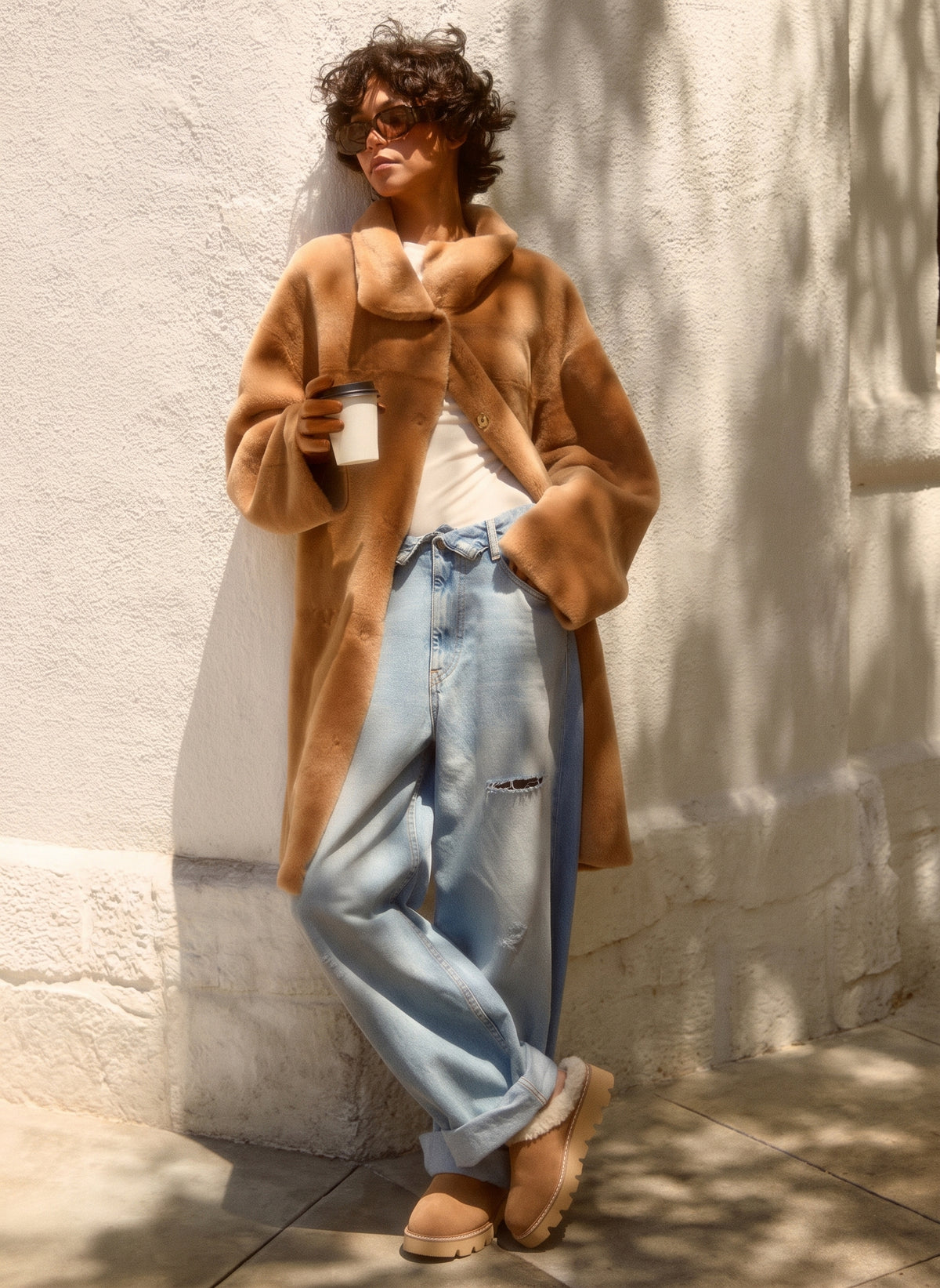 ERA SHEARLING LINED SUEDE MULE — Item 12 of 12