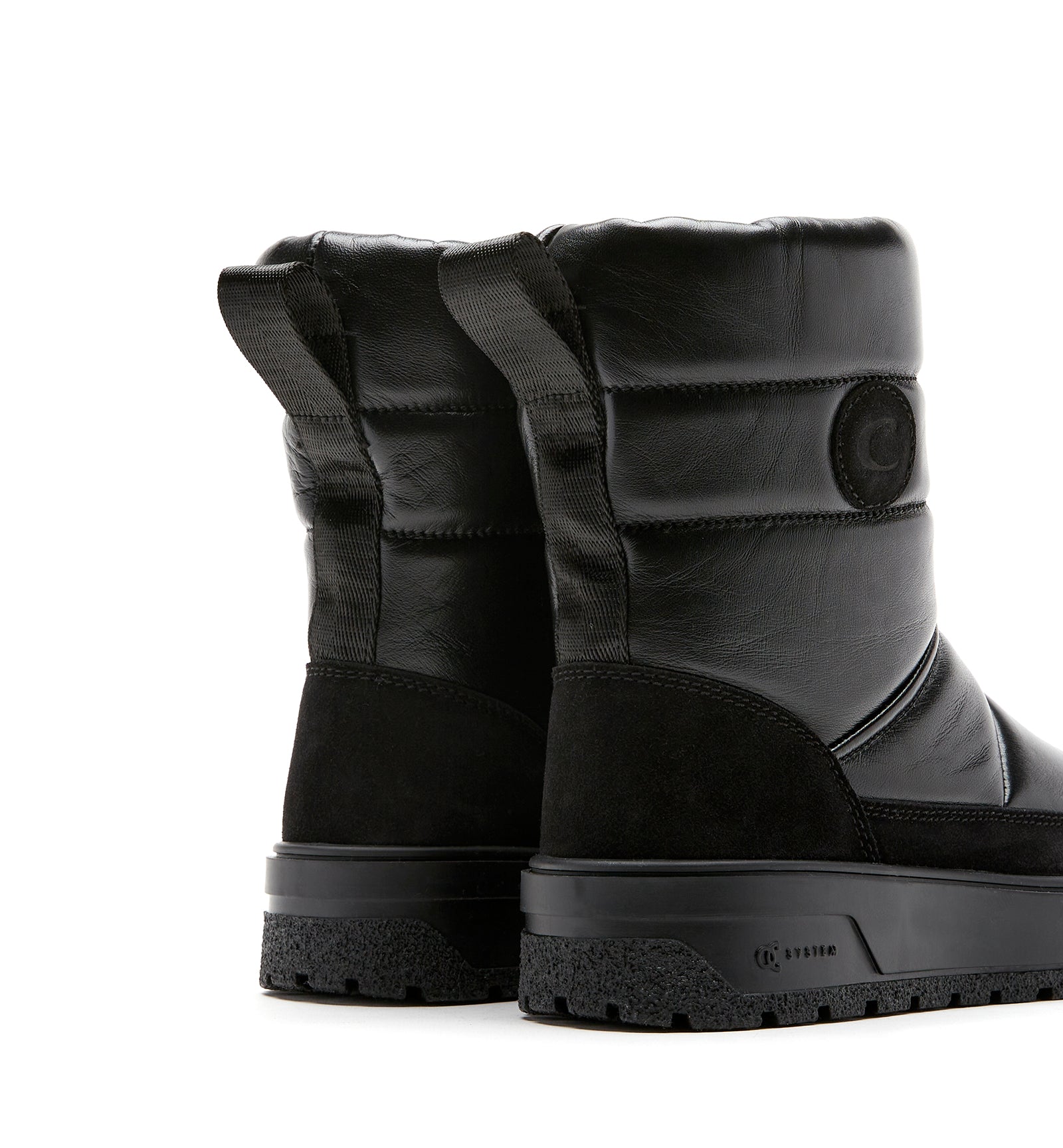 ERIC SHEARLING-LINED LEATHER BOOTIE