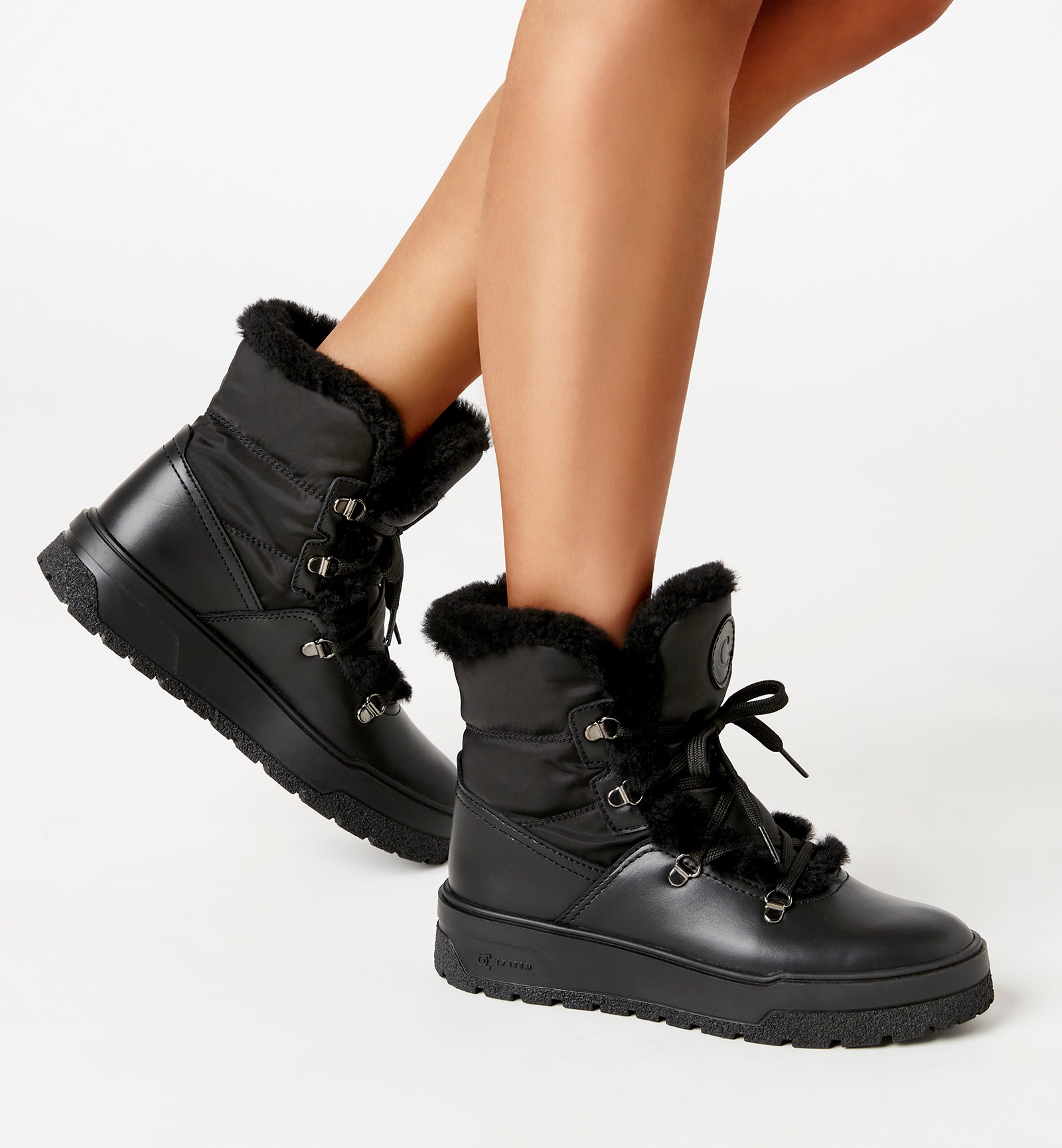 ERIKA SHEARLING-LINED BOOTIE