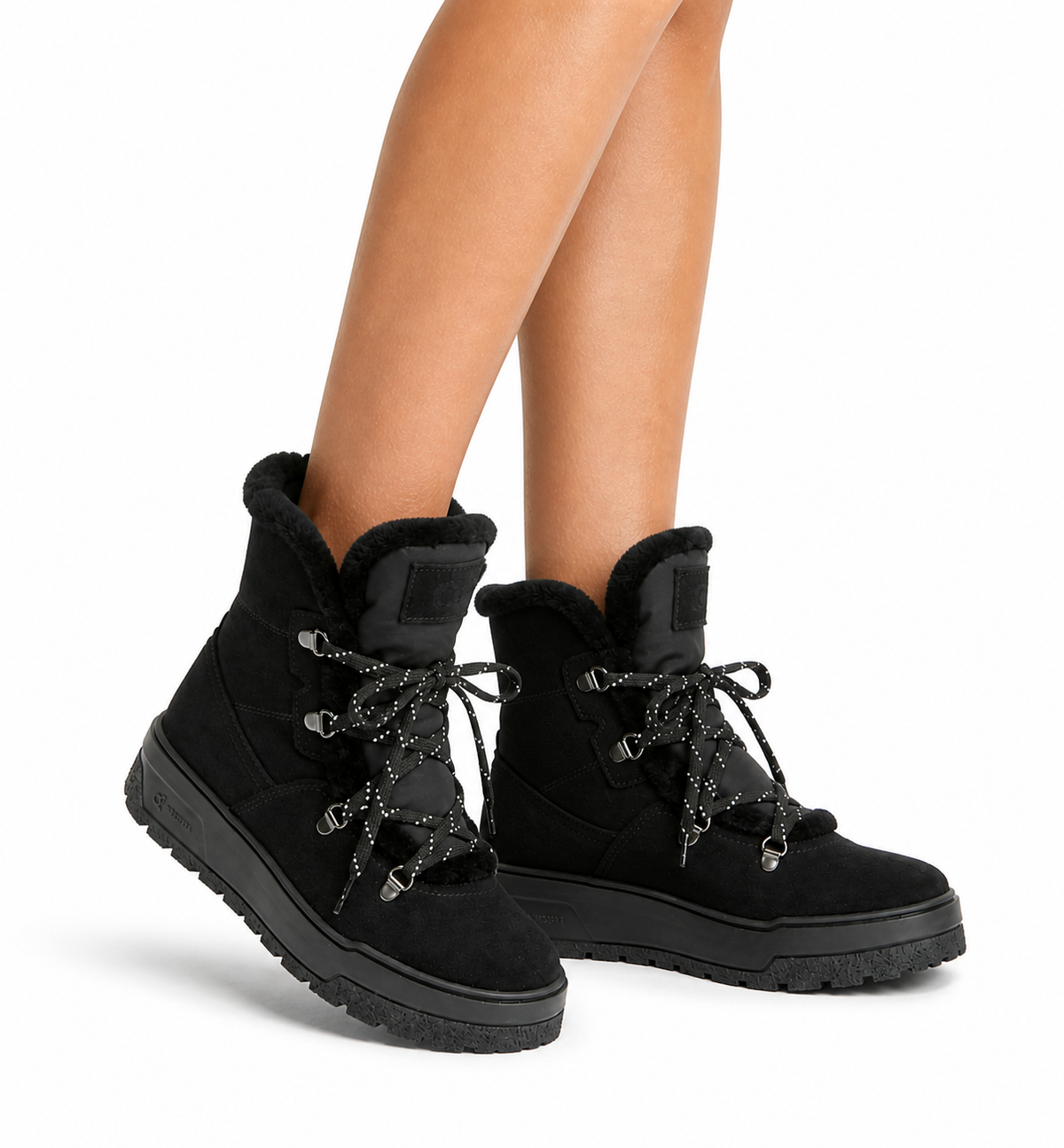 EXCELLENT SHEARLING LINED SUEDE BOOTIE — Item 7 of 15