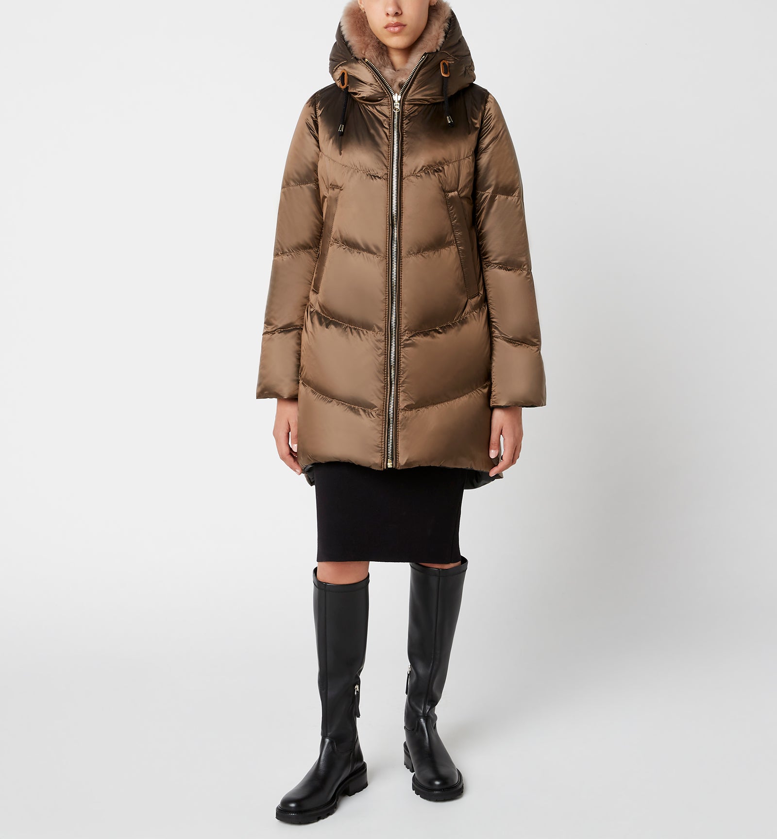 FINLO MANTEAU MATELASSÉ RÉVERSIBLE EN DUVET