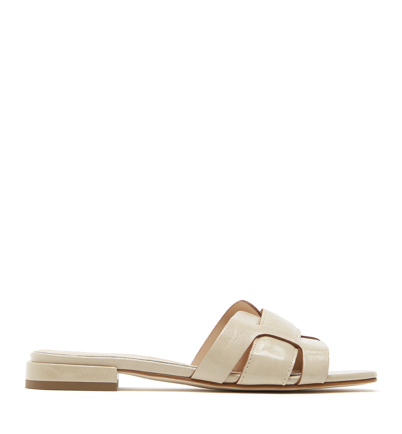 FLORE CRUSHED LEATHER SANDAL