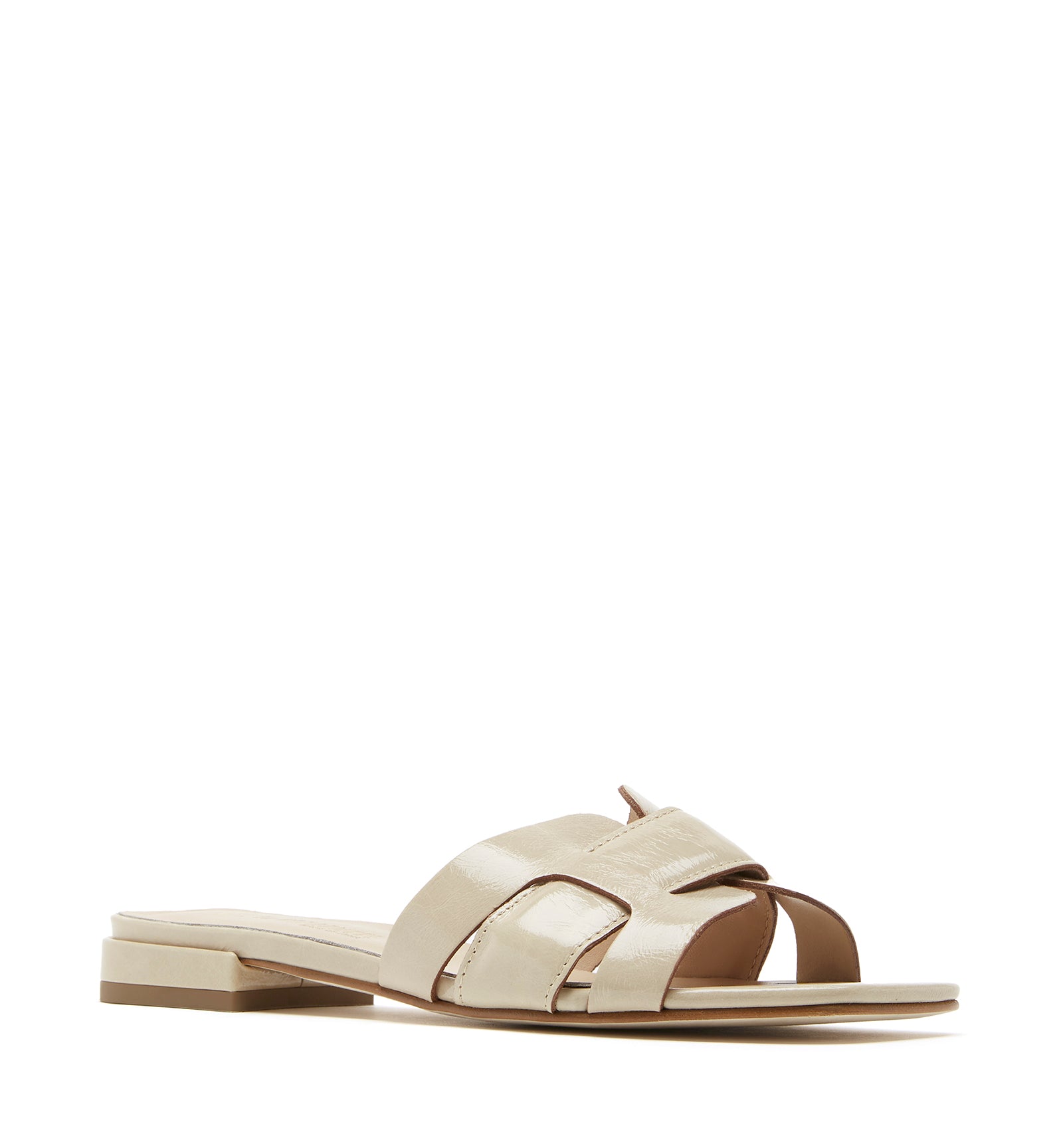 FLORE CRUSHED LEATHER SANDAL