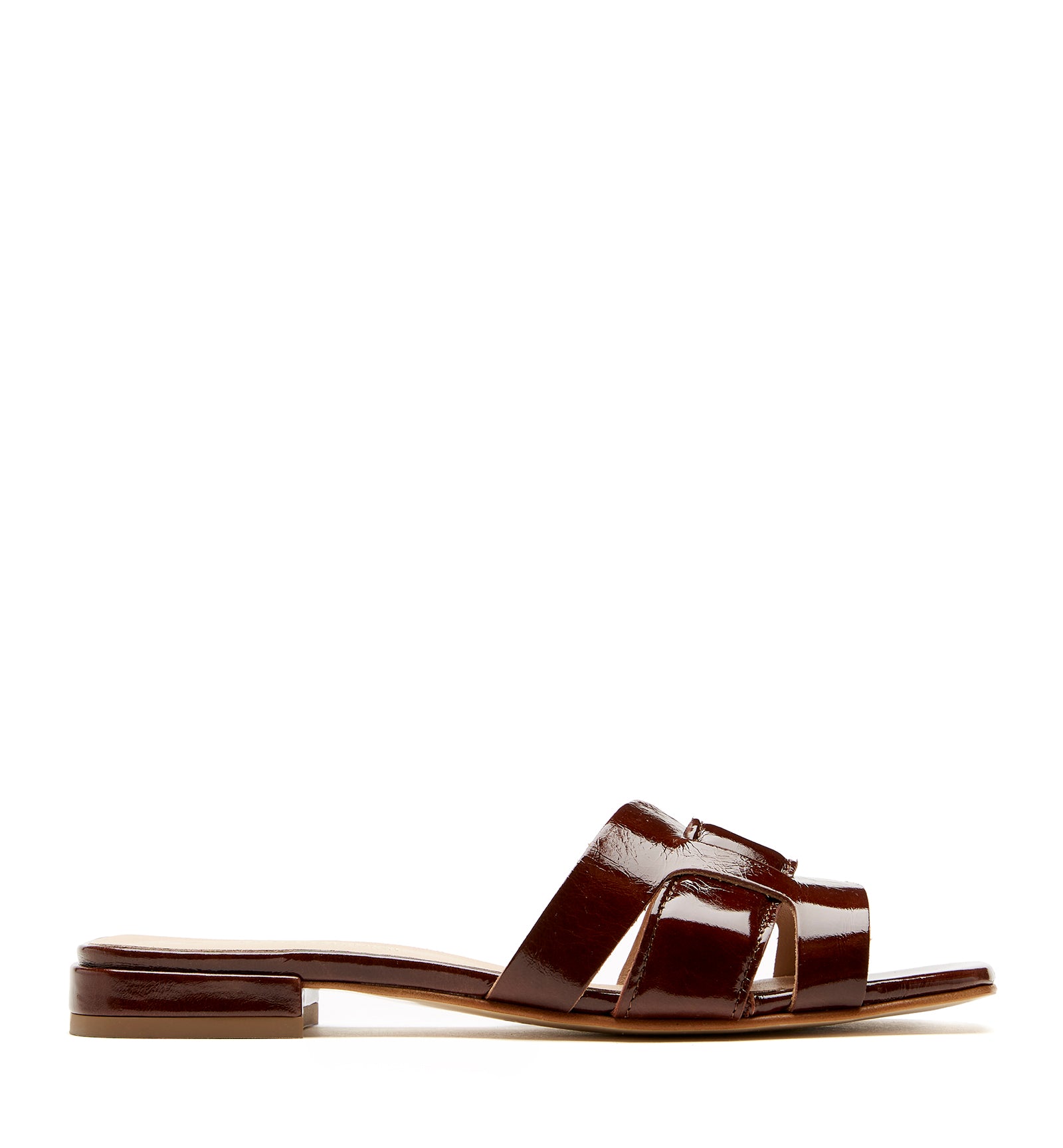 FLORE CRUSHED LEATHER SANDAL