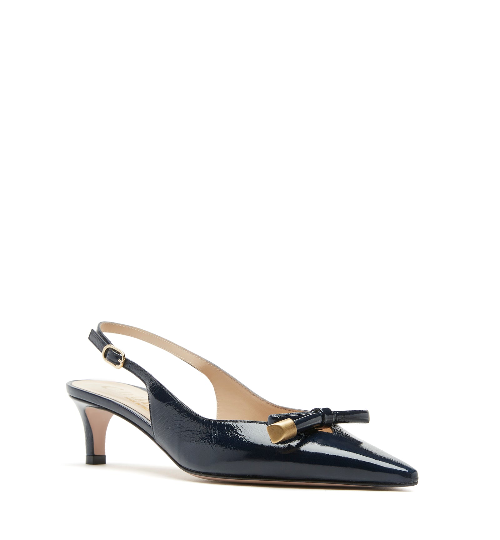 FLORENCE ESCARPIN EN CUIR FROISSÉ