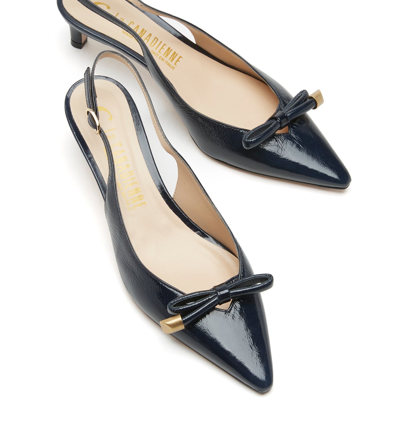 FLORENCE ESCARPIN EN CUIR FROISSÉ