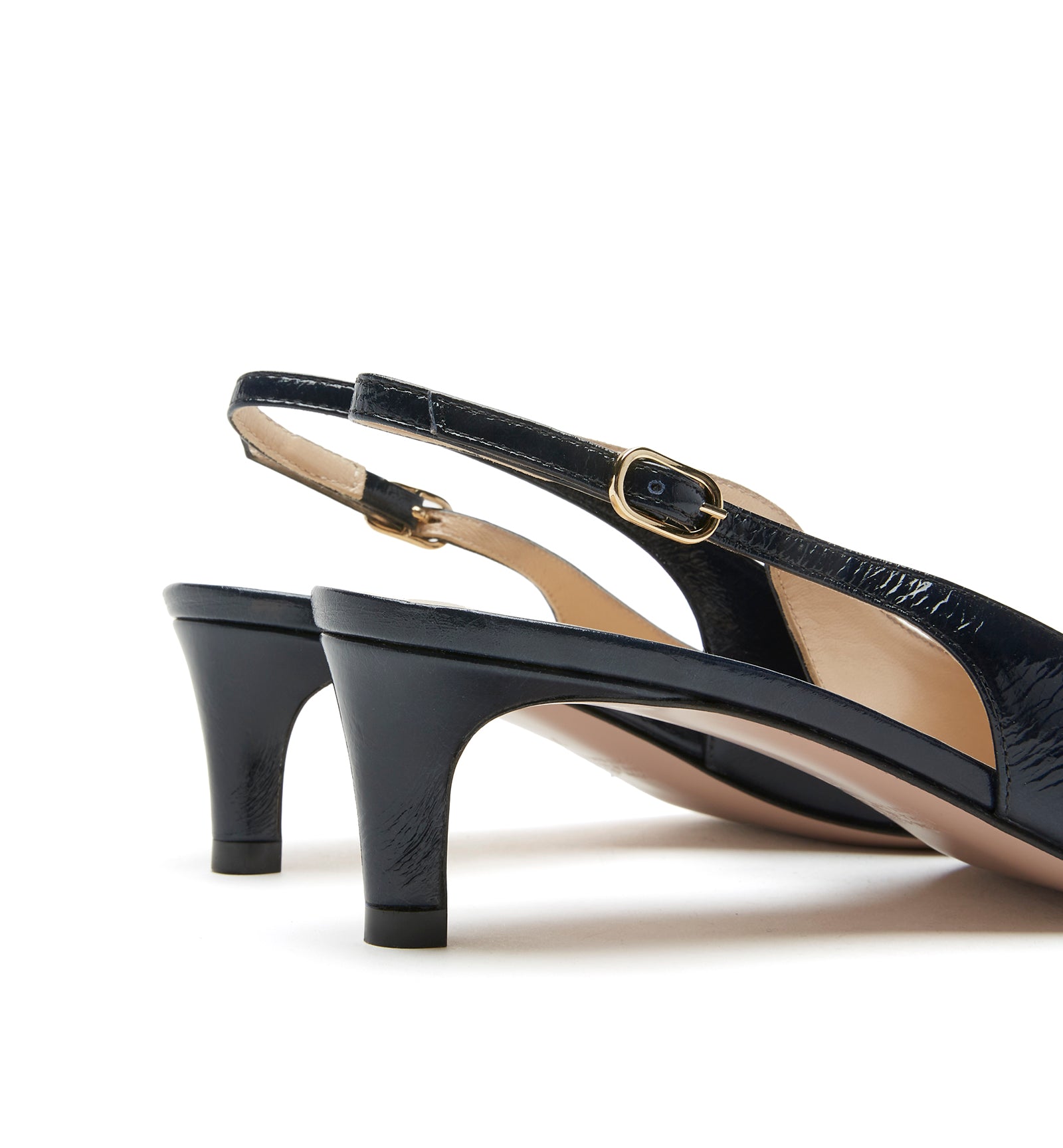 FLORENCE ESCARPIN EN CUIR FROISSÉ