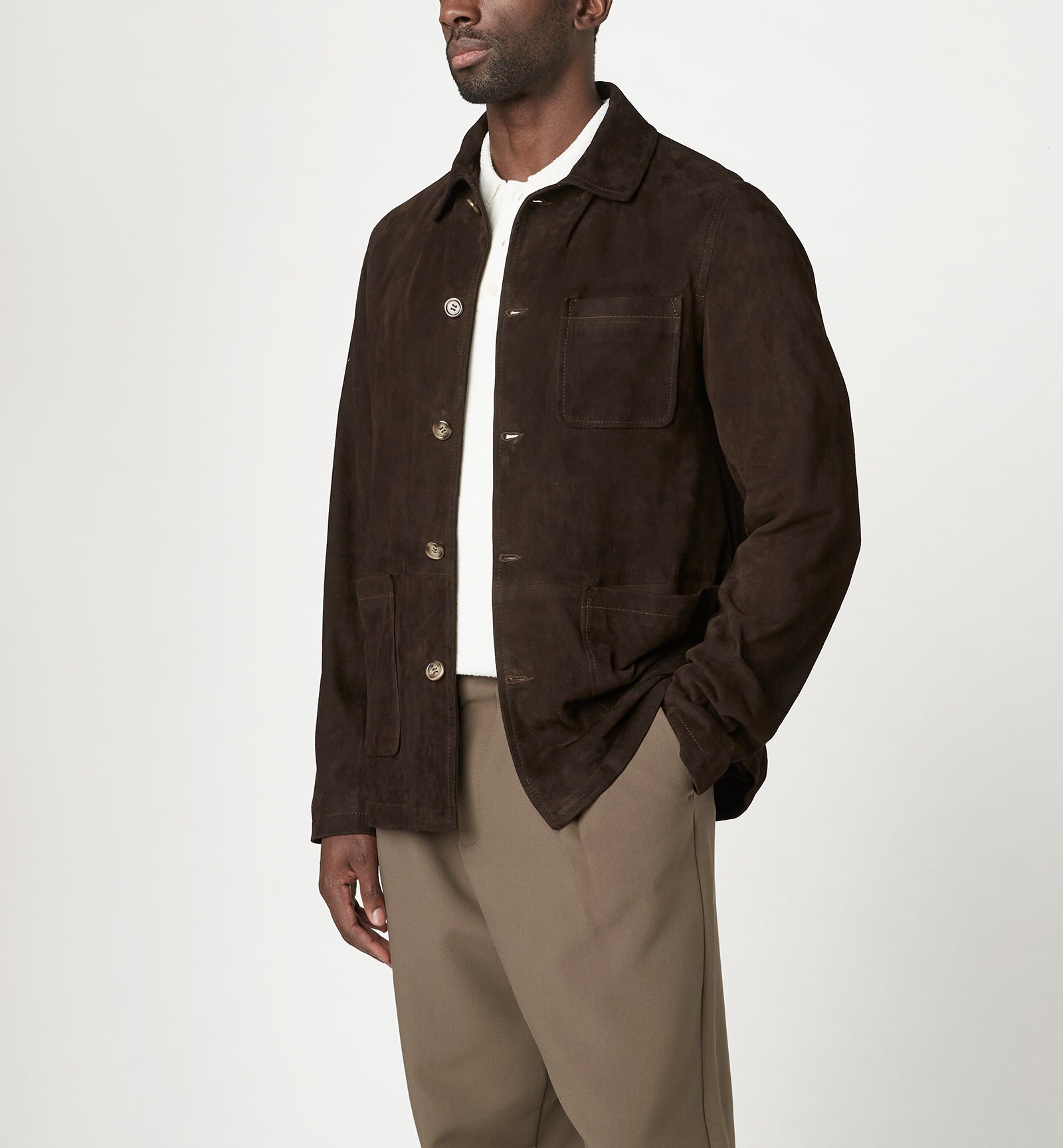 FRANK VESTE EN SUÈDE POUR HOMMES