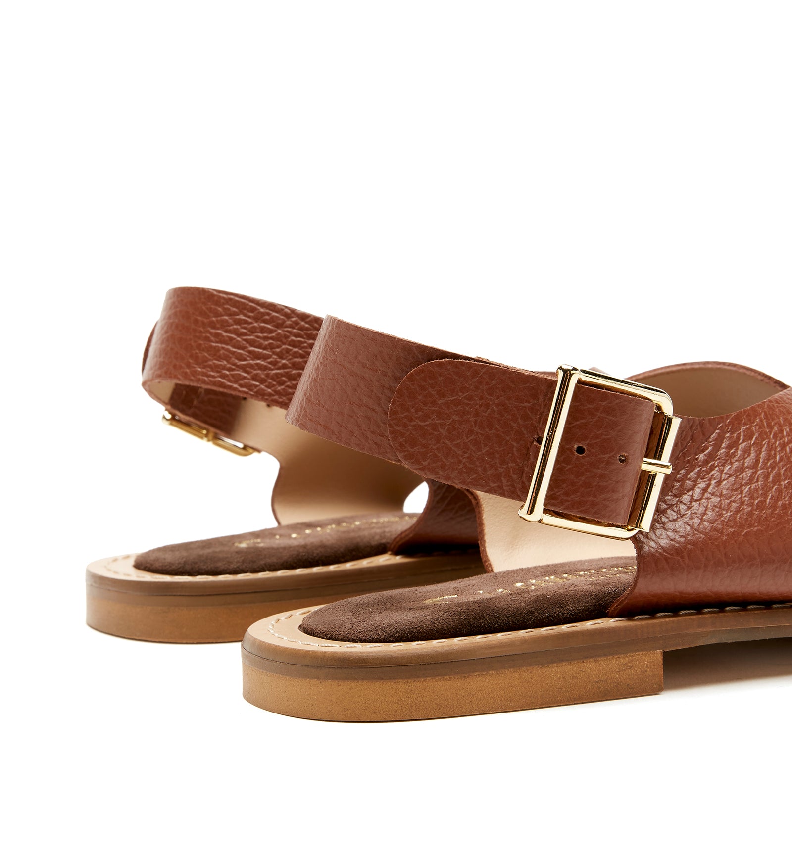 FREEDA SANDALE EN CUIR EFFET FROISSÉ