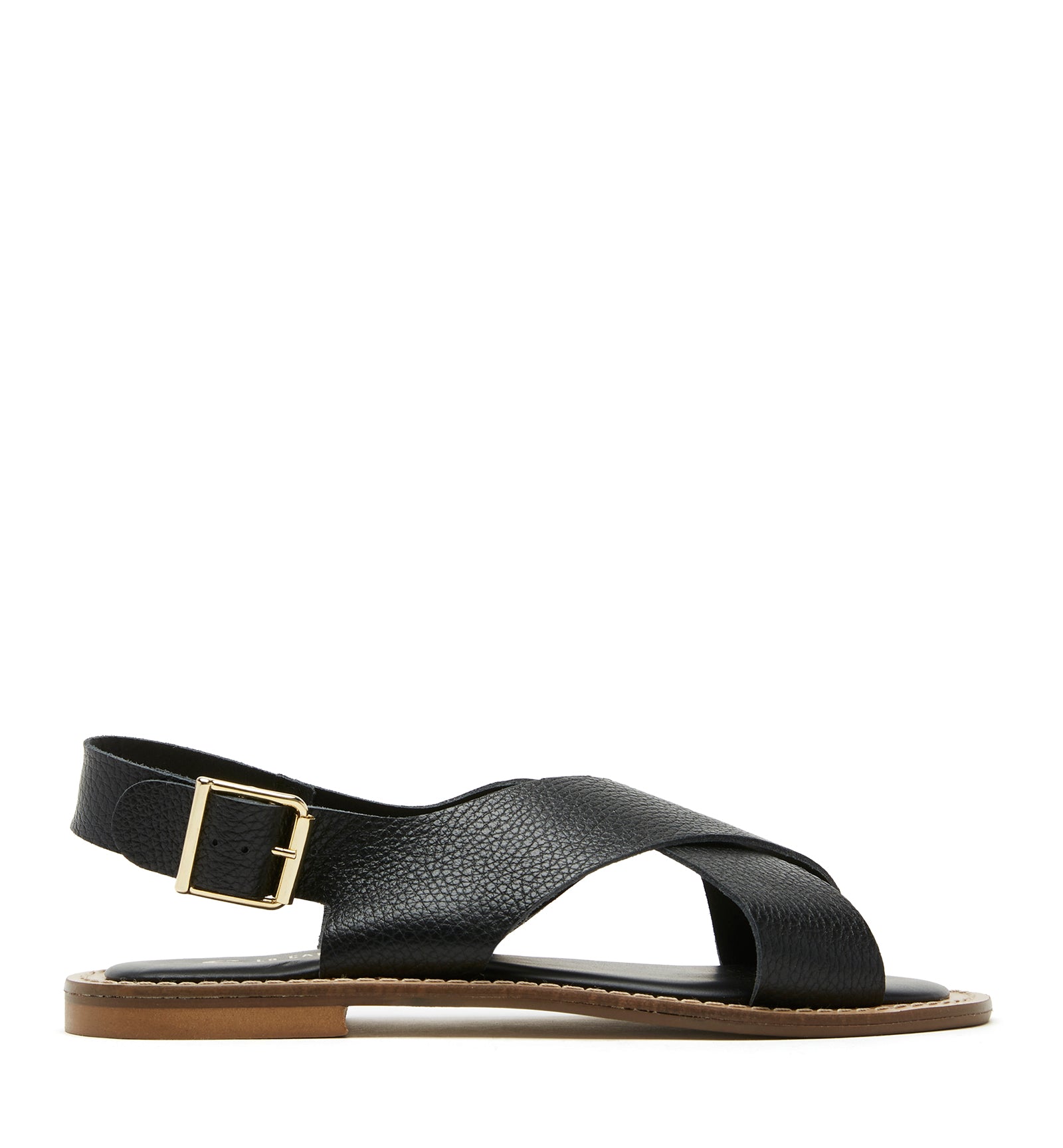 FREEDA SANDALE EN CUIR EFFET FROISSÉ