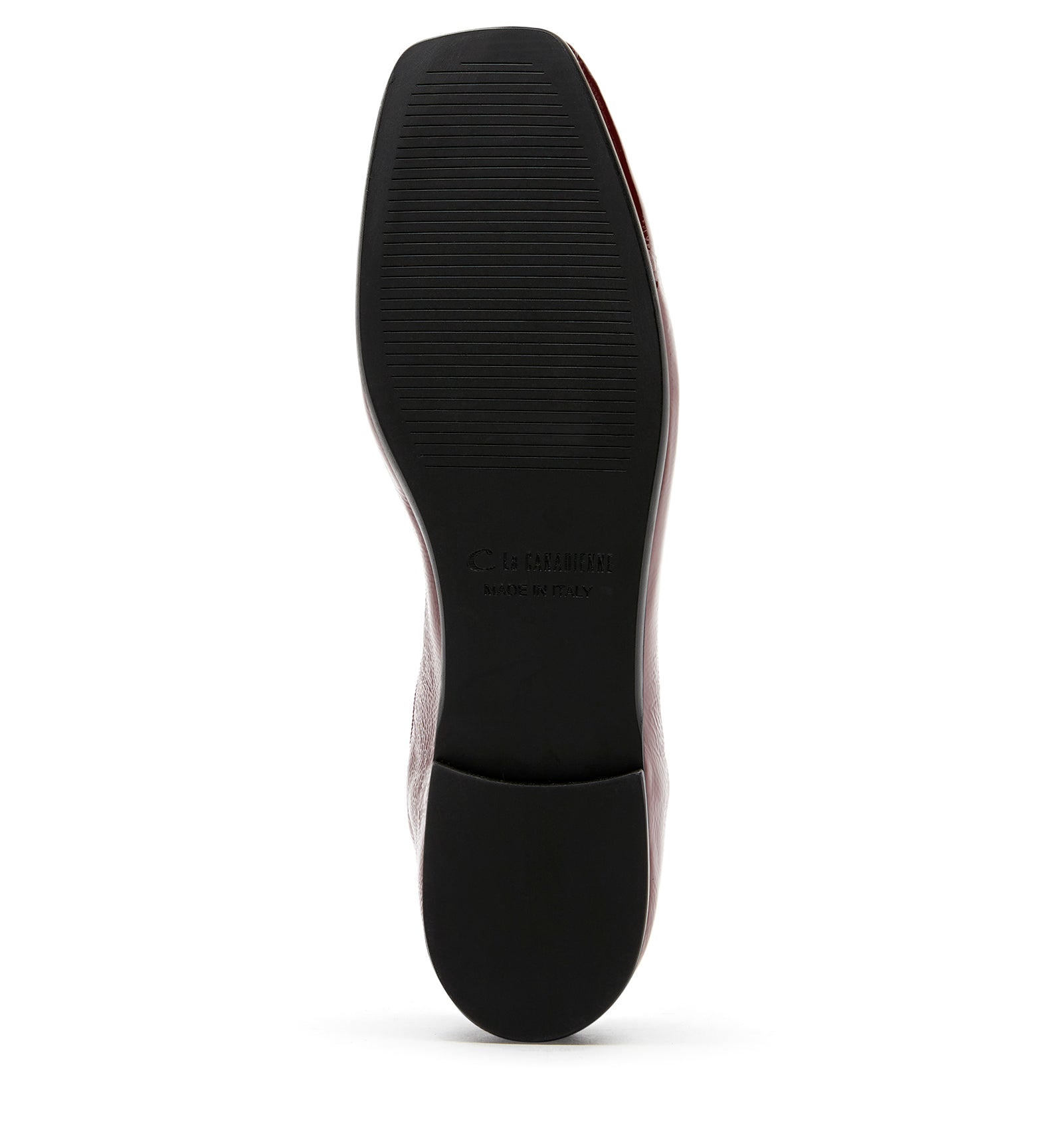 GEO BALLERINE EN CUIR VERNI