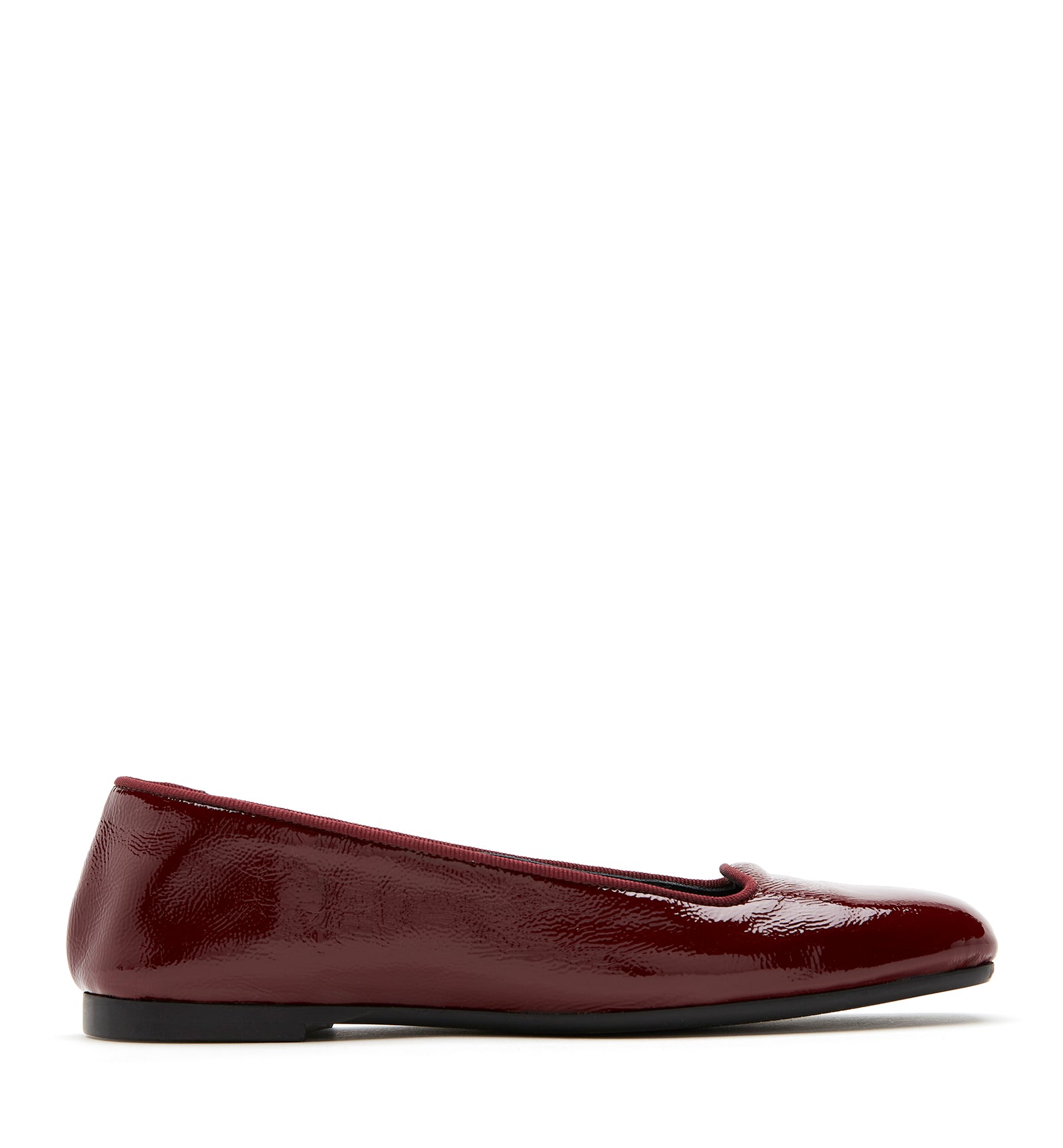GEO CRINKLE LEATHER FLAT