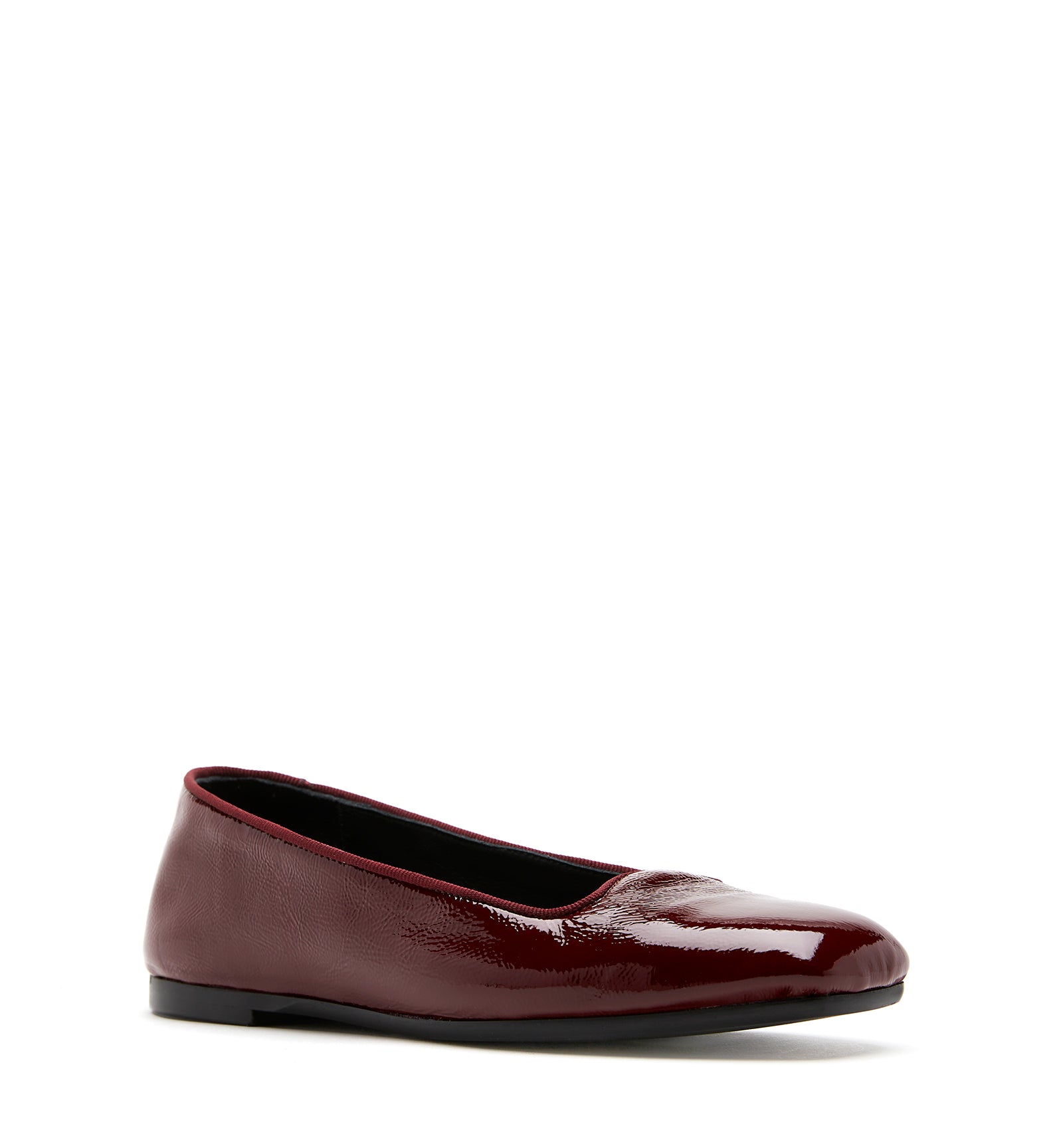 GEO CRINKLE LEATHER FLAT