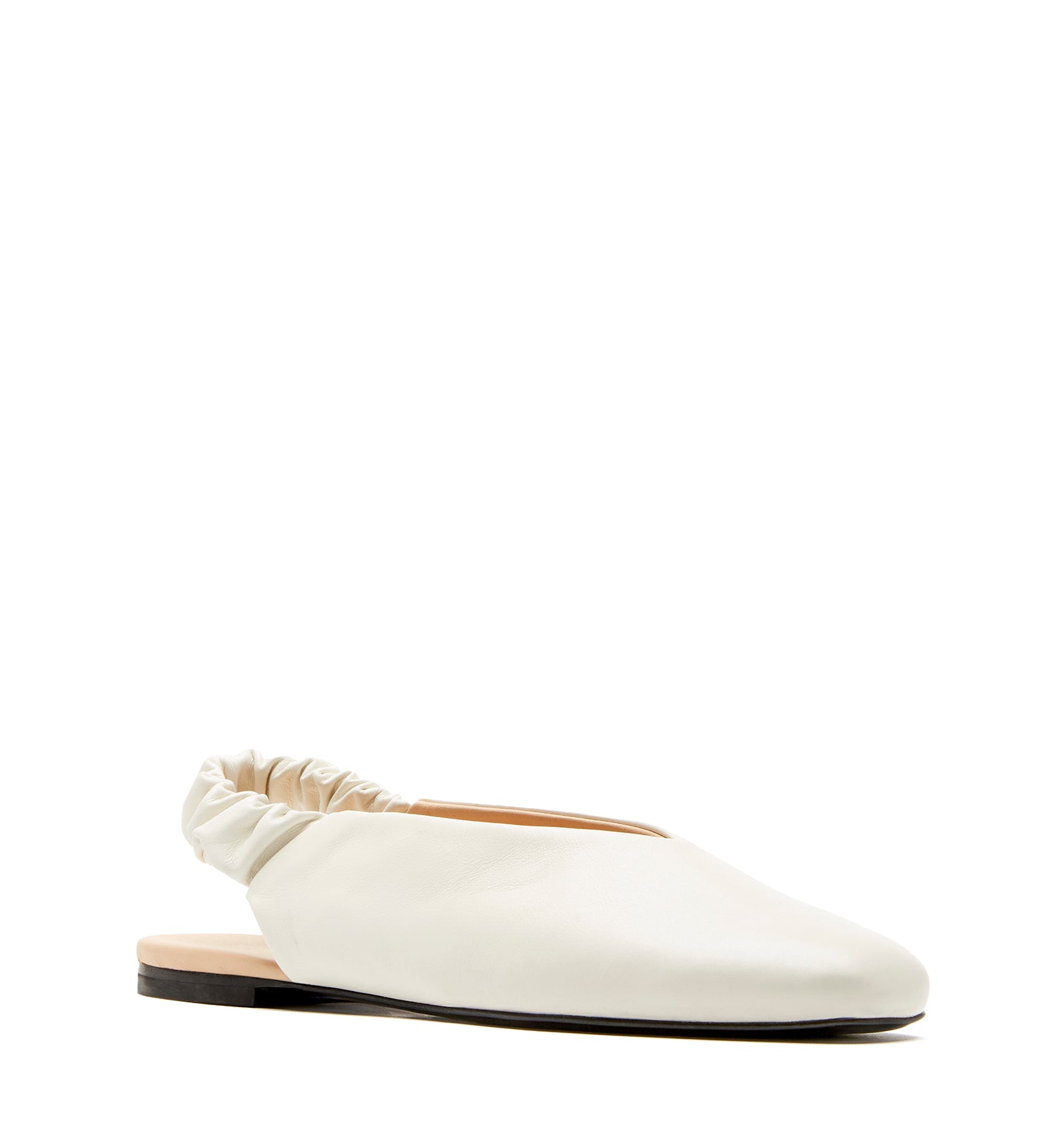 GLENN LEATHER SLINGBACK FLAT