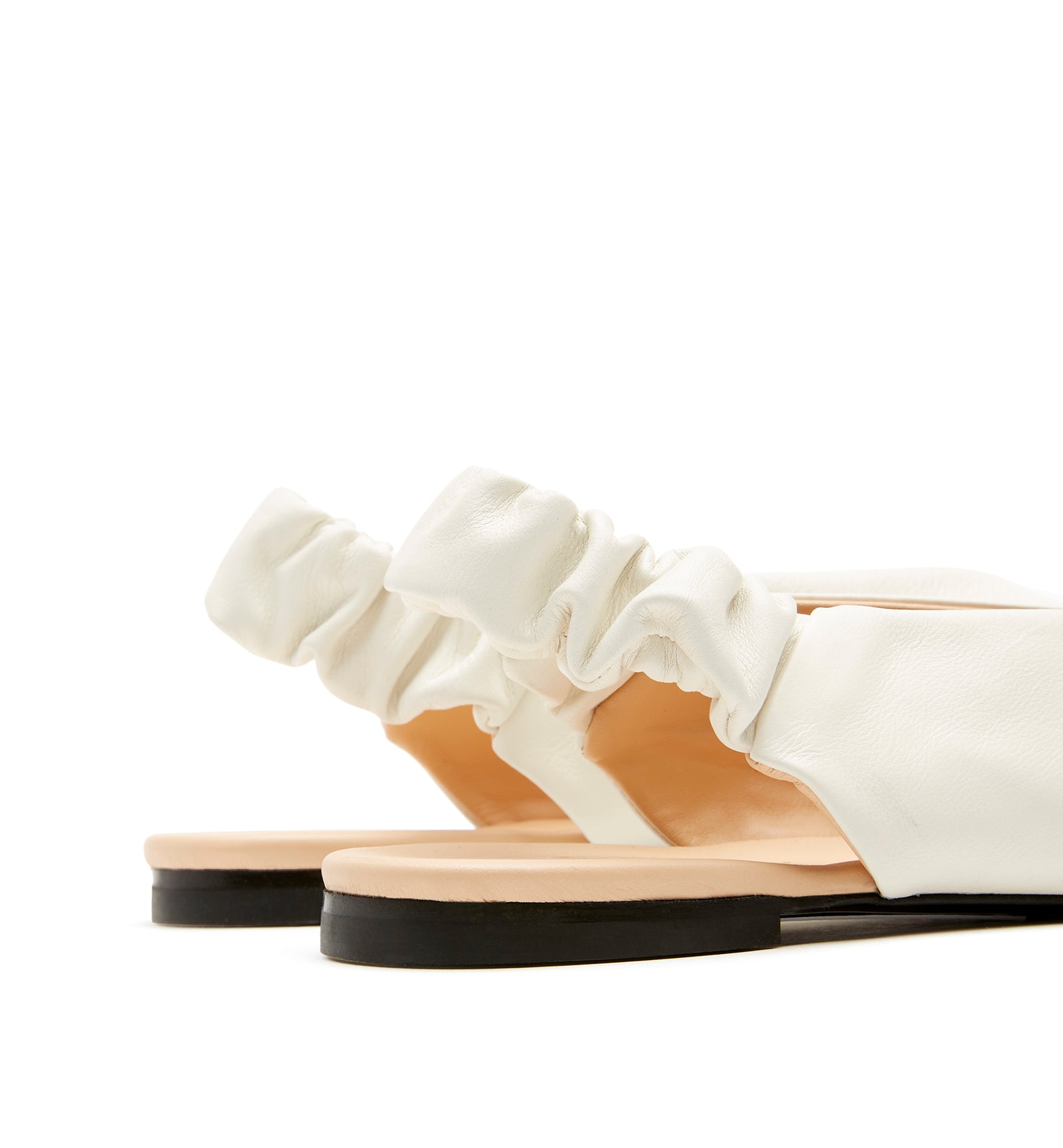 GLENN LEATHER SLINGBACK FLAT
