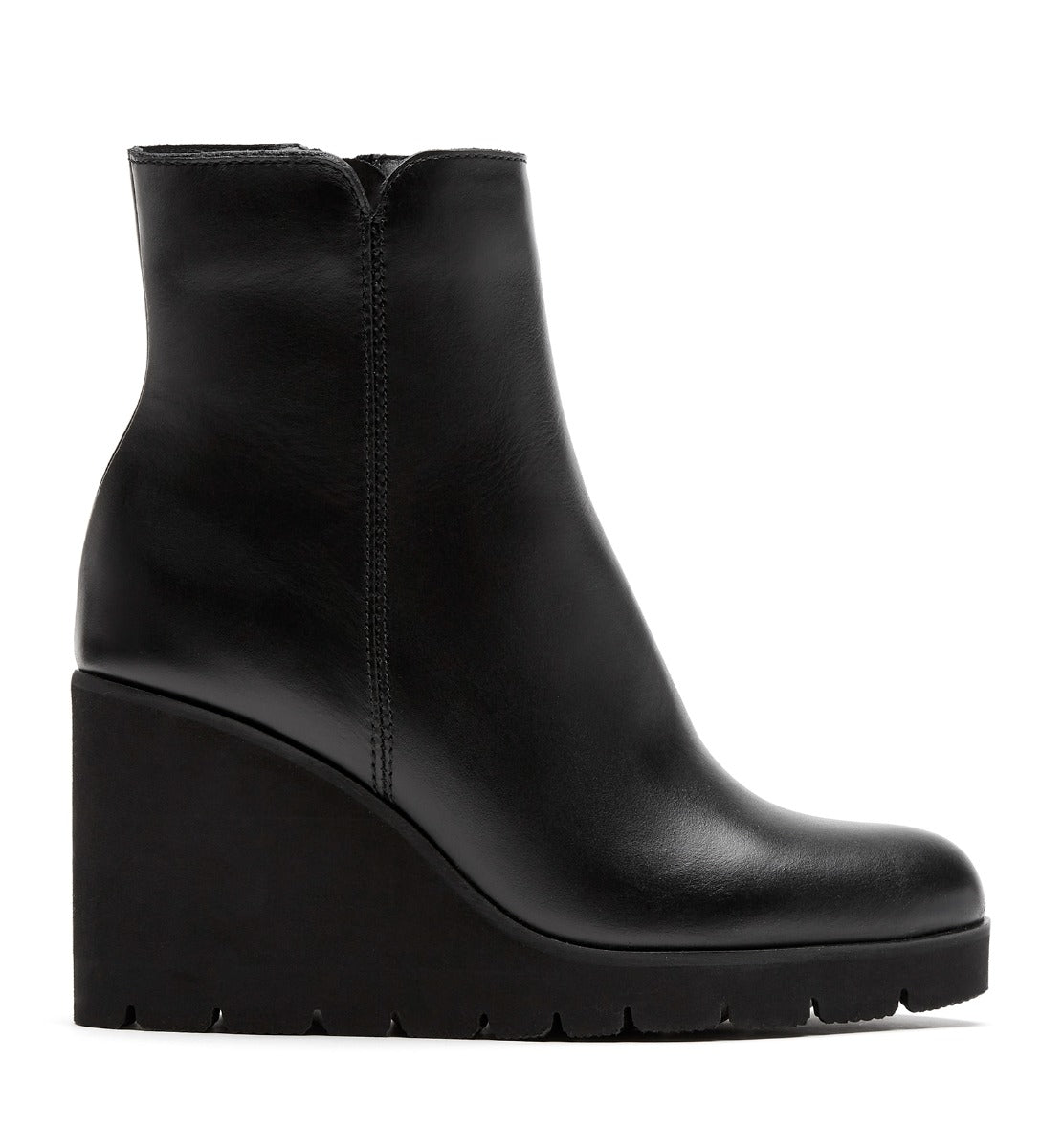 GO LEATHER WEDGE BOOTIE - La Canadienne