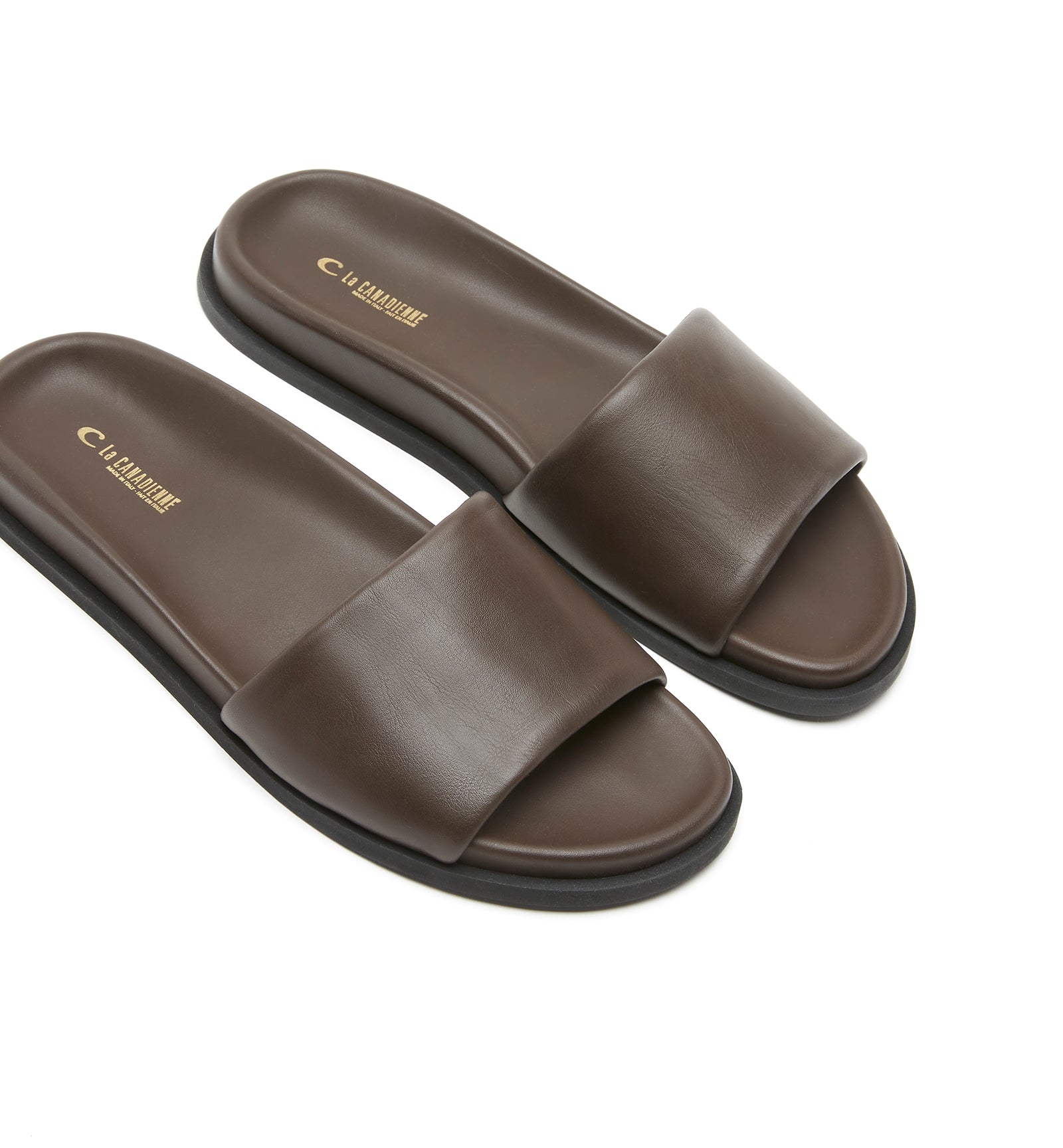 GREG SANDALE SLIDE EN CUIR POUR HOMME