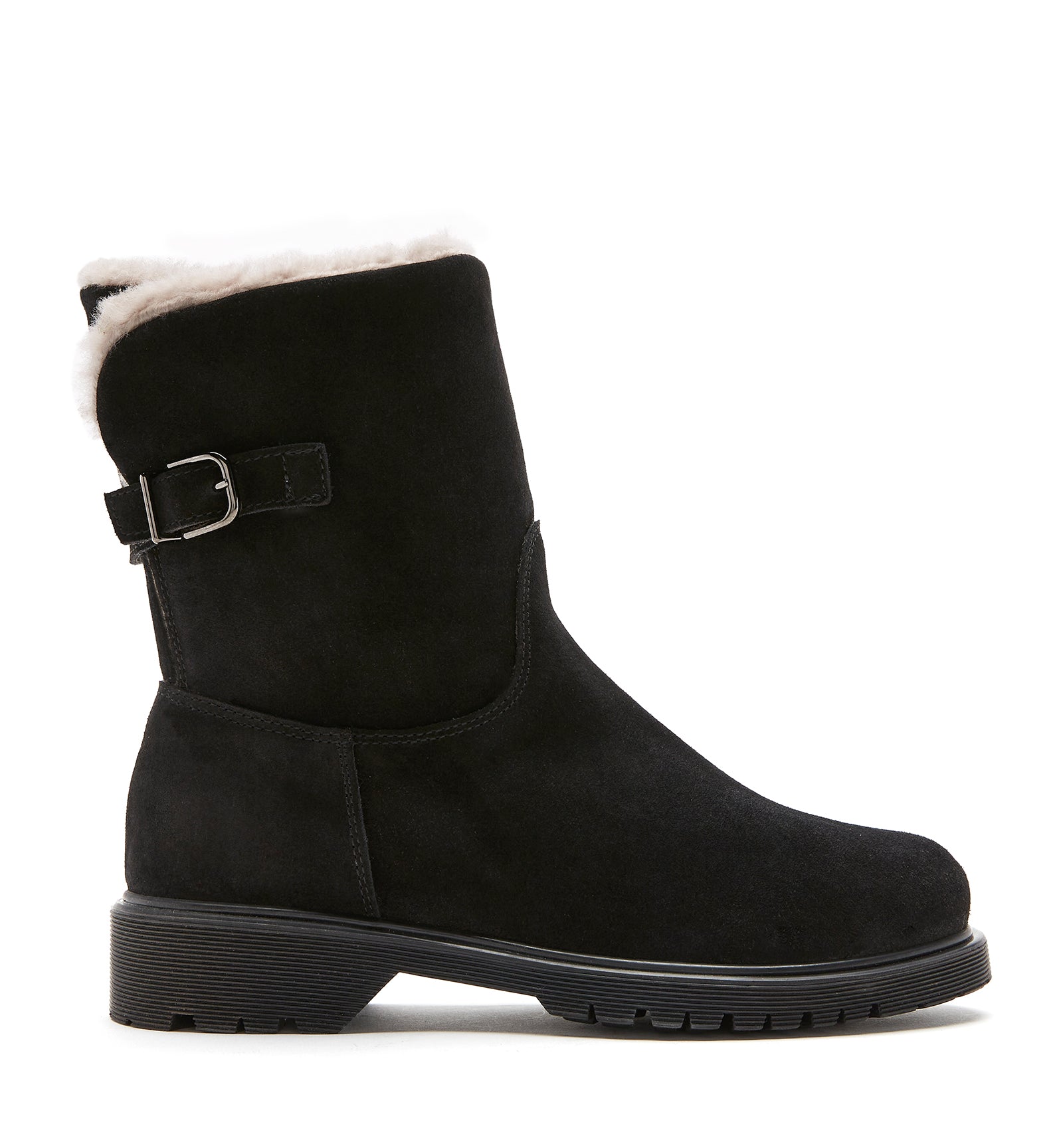 HADLEY SHEARLING-LINED SUEDE BOOTIE