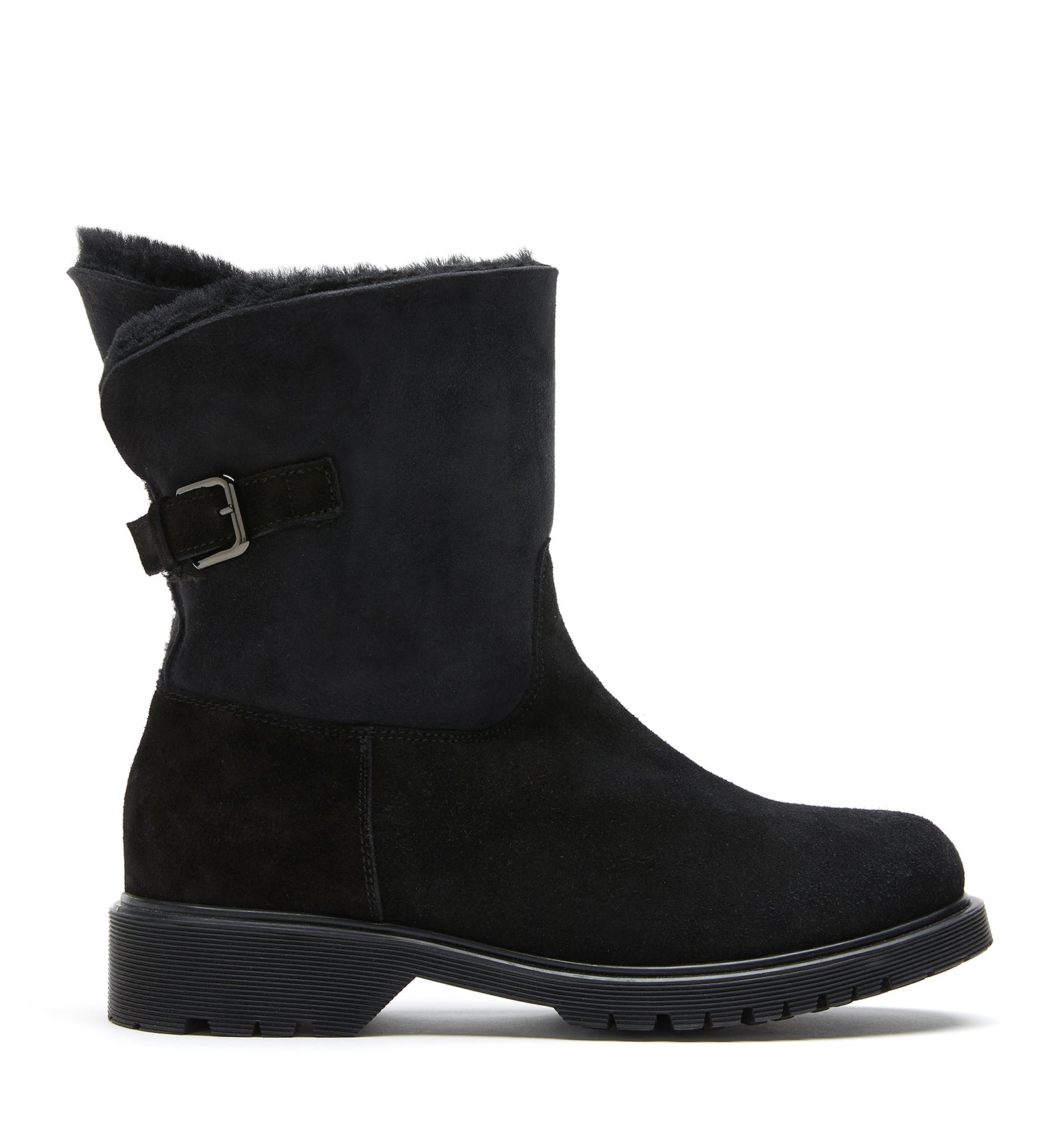 HADLEY SHEARLING-LINED SUEDE BOOTIE