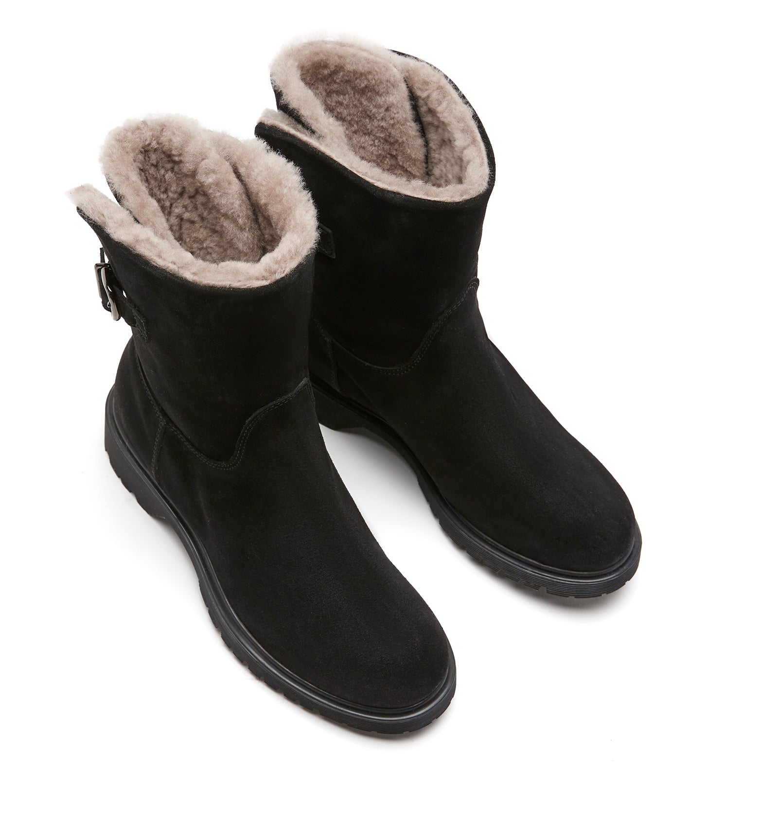 HADLEY SHEARLING-LINED SUEDE BOOTIE