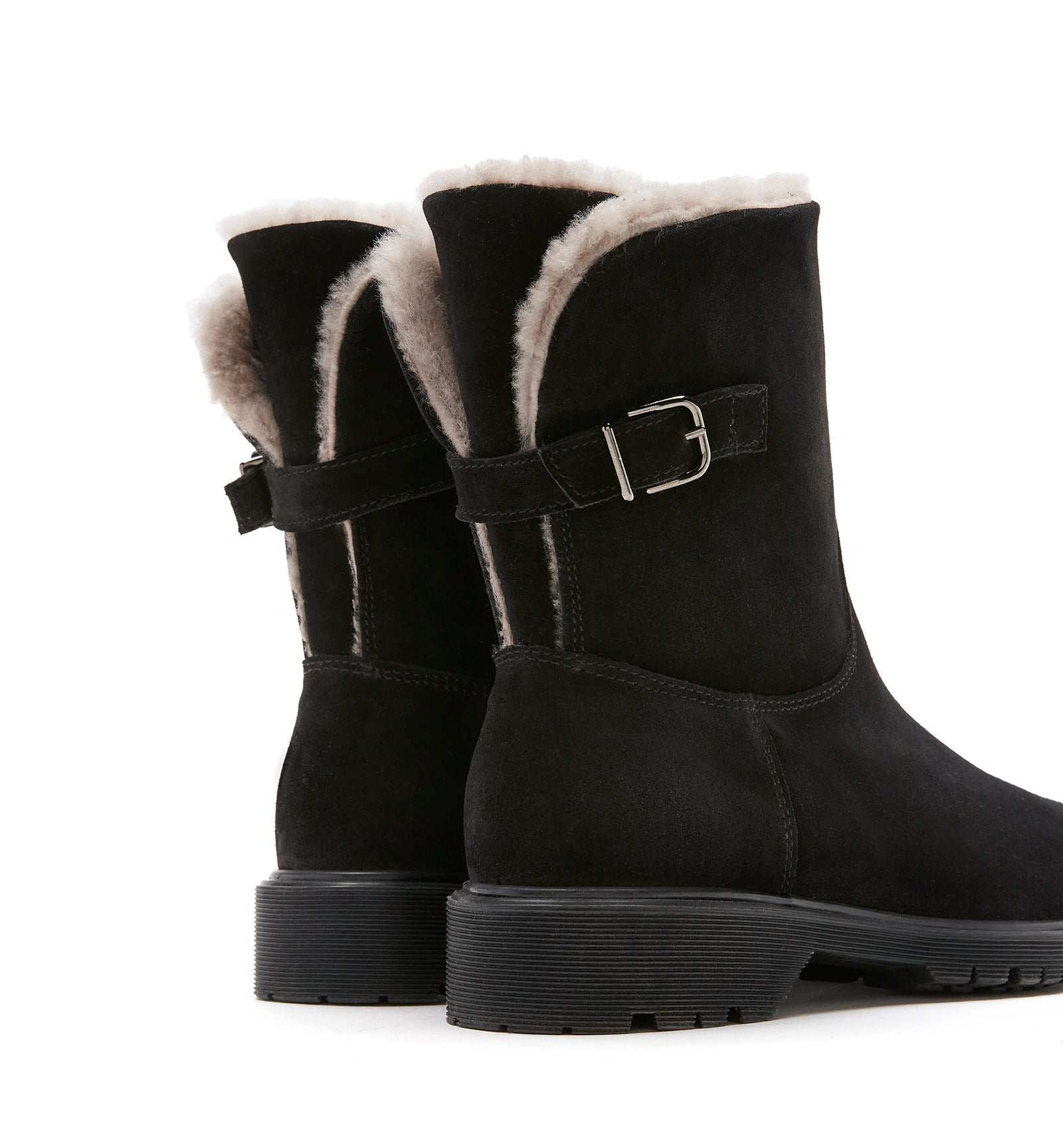 HADLEY SHEARLING-LINED SUEDE BOOTIE