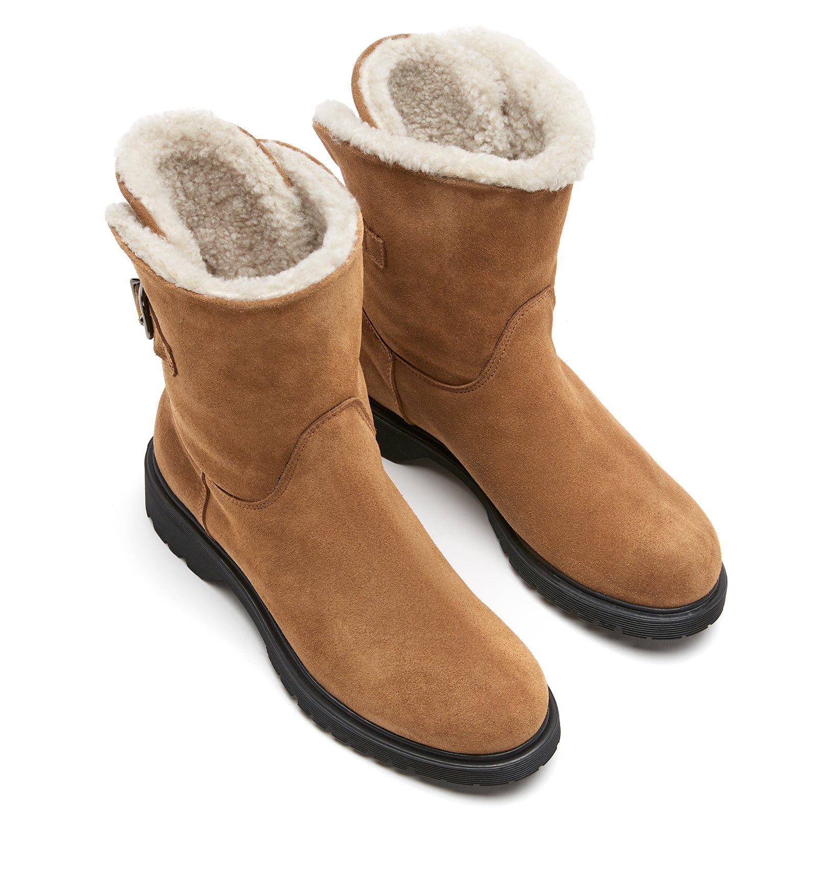 HADLEY SHEARLING-LINED SUEDE BOOTIE