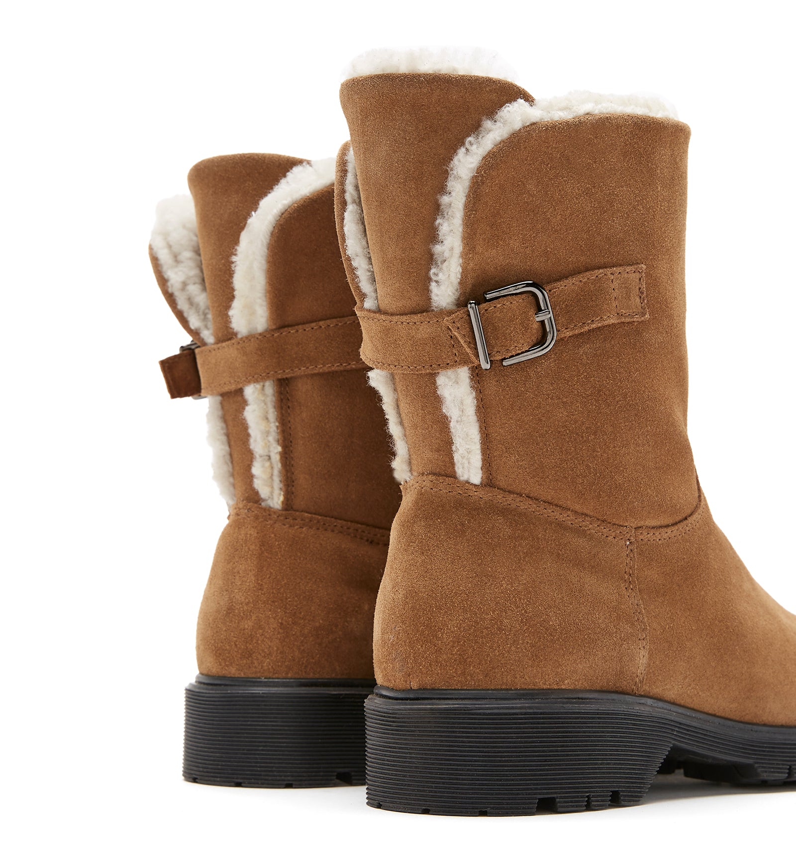 HADLEY SHEARLING-LINED SUEDE BOOTIE