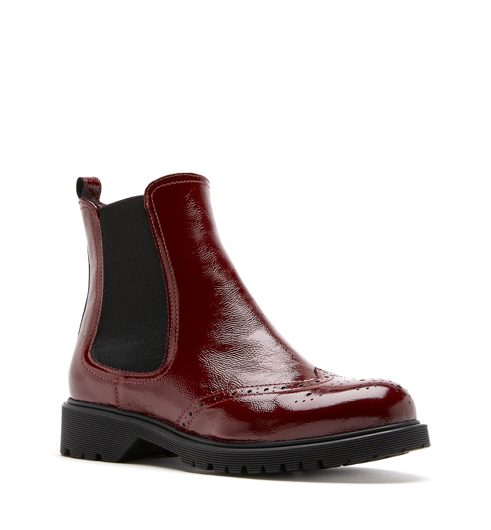 HANSEL CRINKLE LEATHER BOOTIE