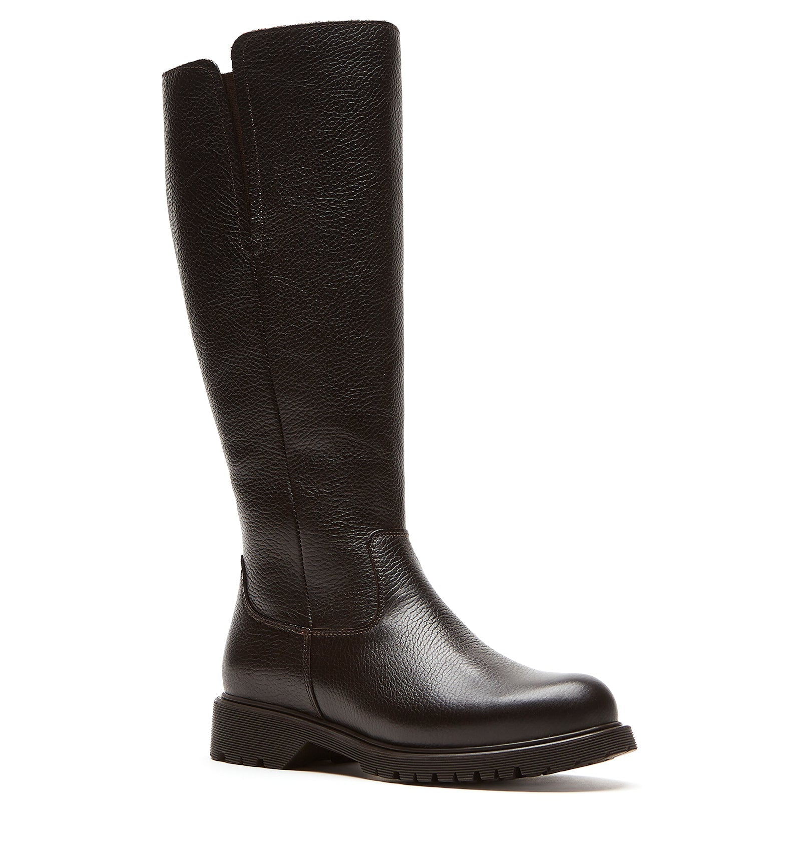 HELENE SHEARLING - LINED PEBBLED LEATHER BOOT - La Canadienne