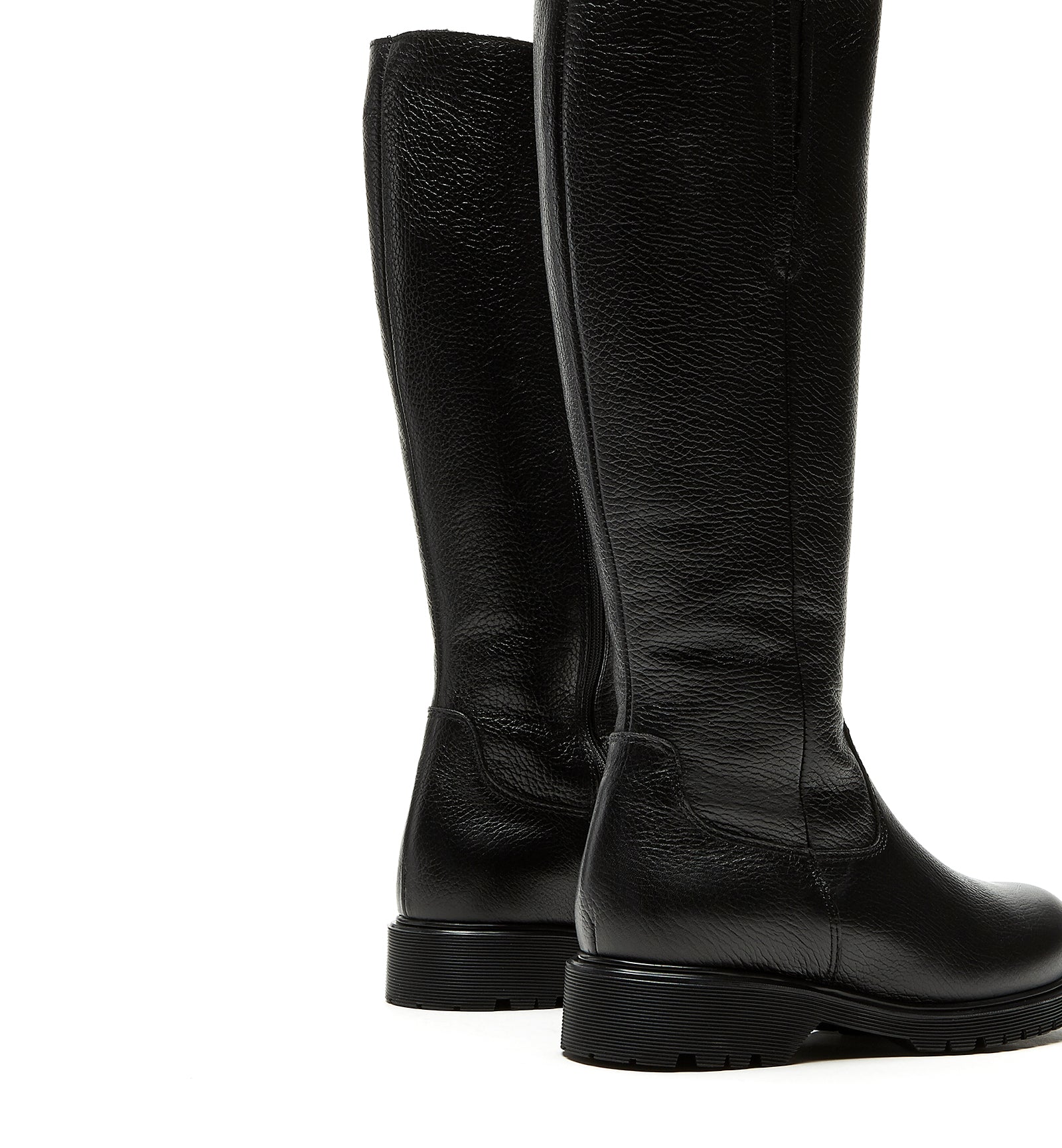 HELENE SHEARLING - LINED PEBBLED LEATHER BOOT - La Canadienne