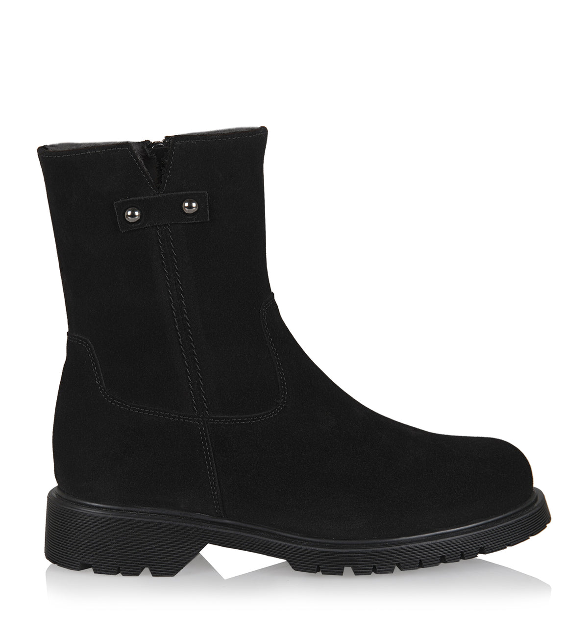 HOGAN SHEARLING-LINED SUEDE BOOTIE - La Canadienne