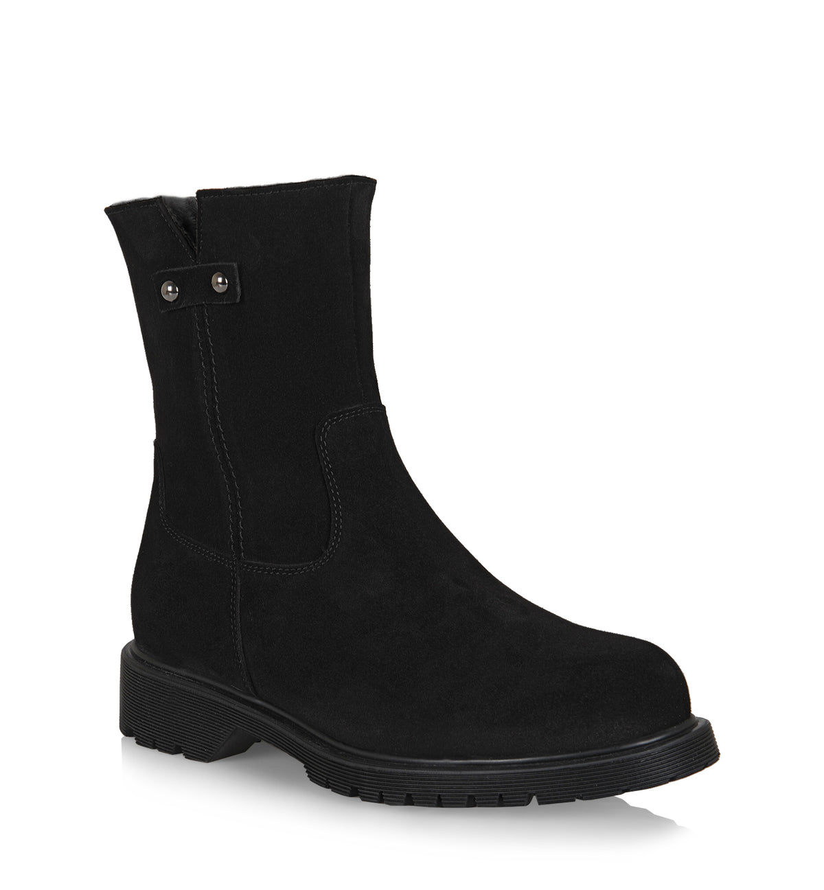 HOGAN SHEARLING-LINED SUEDE BOOTIE