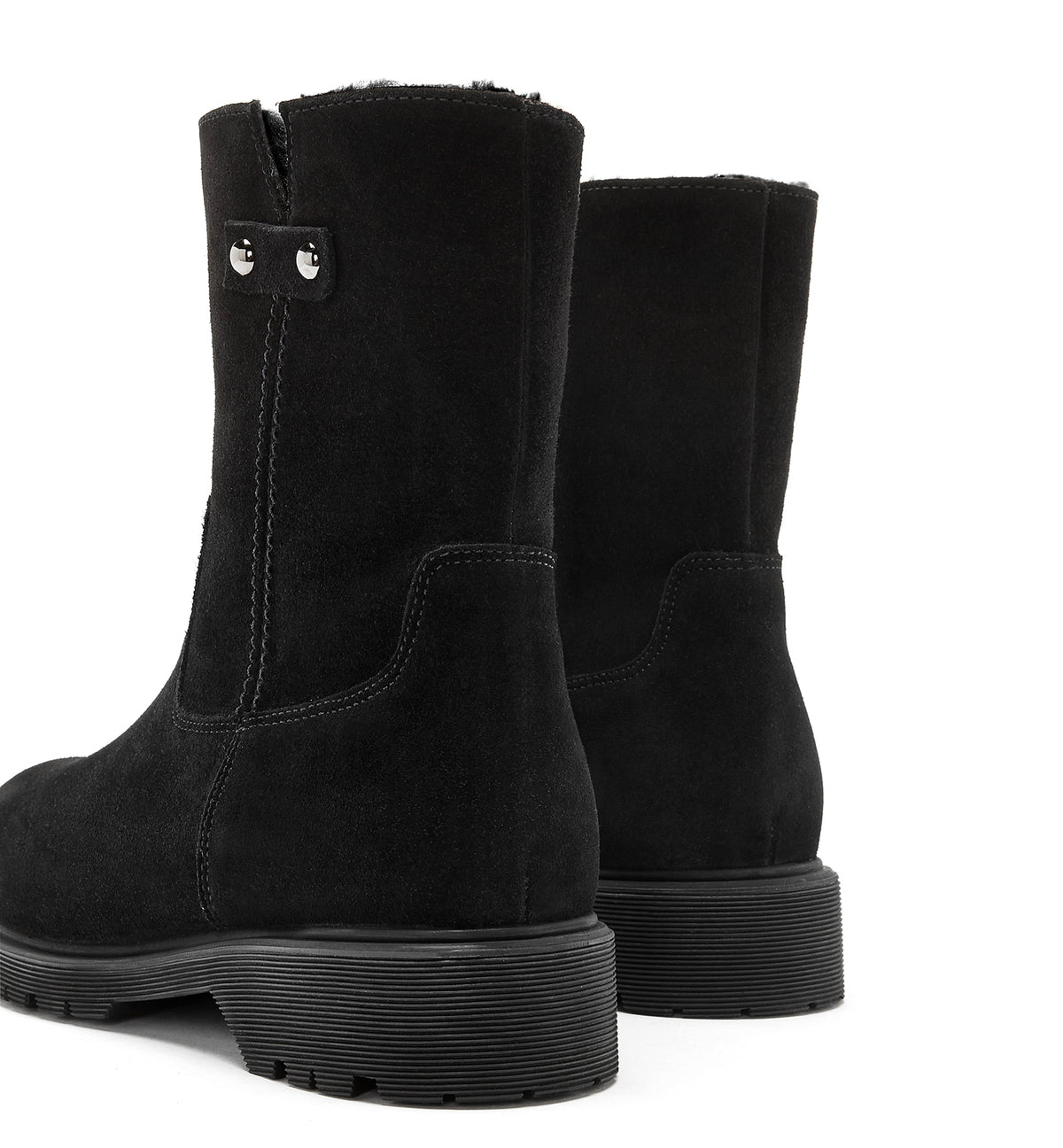 HOGAN SHEARLING-LINED SUEDE BOOTIE - La Canadienne