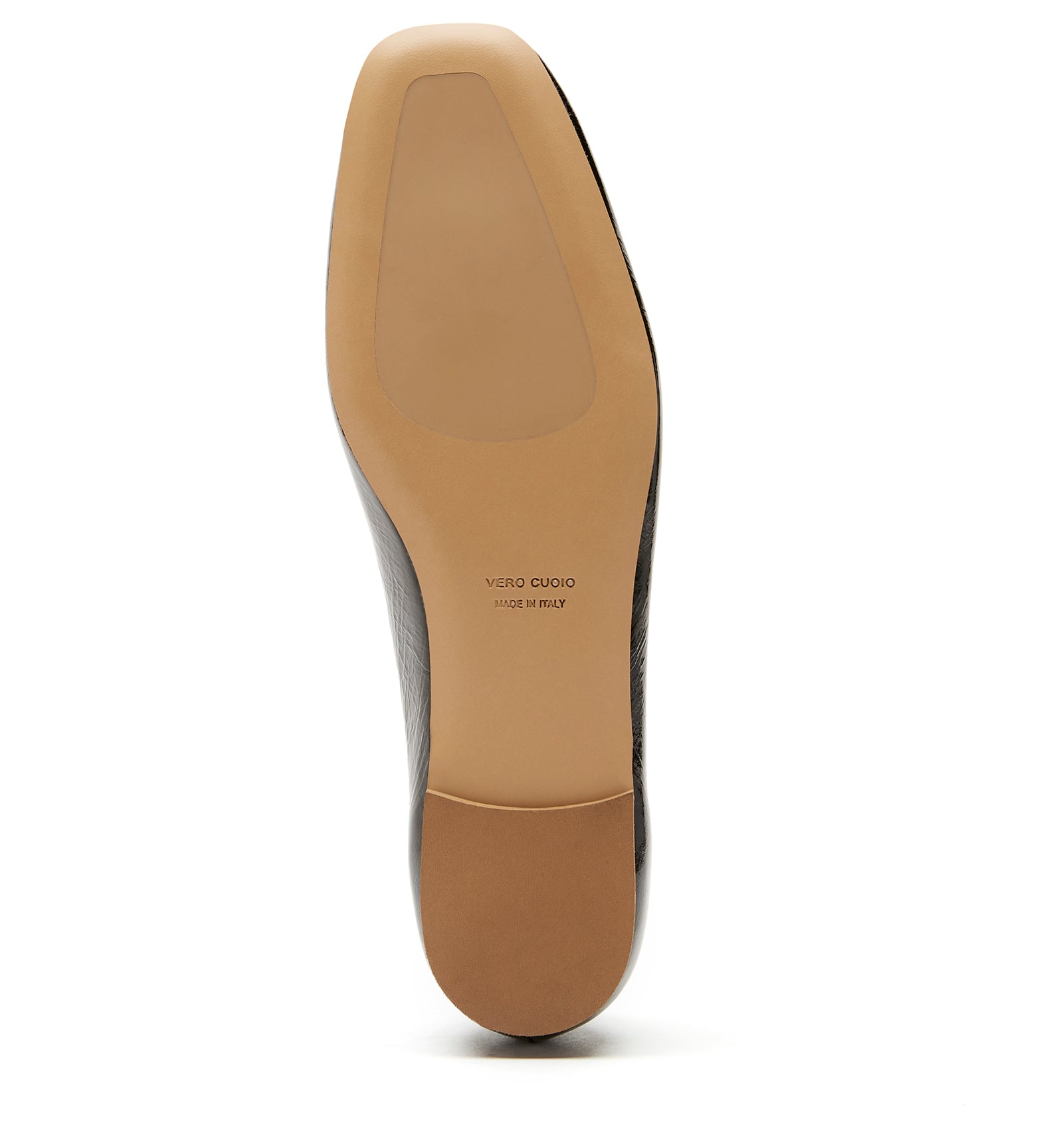 JERSEY BALLERINE EN CUIR EFFET FROISSÉ