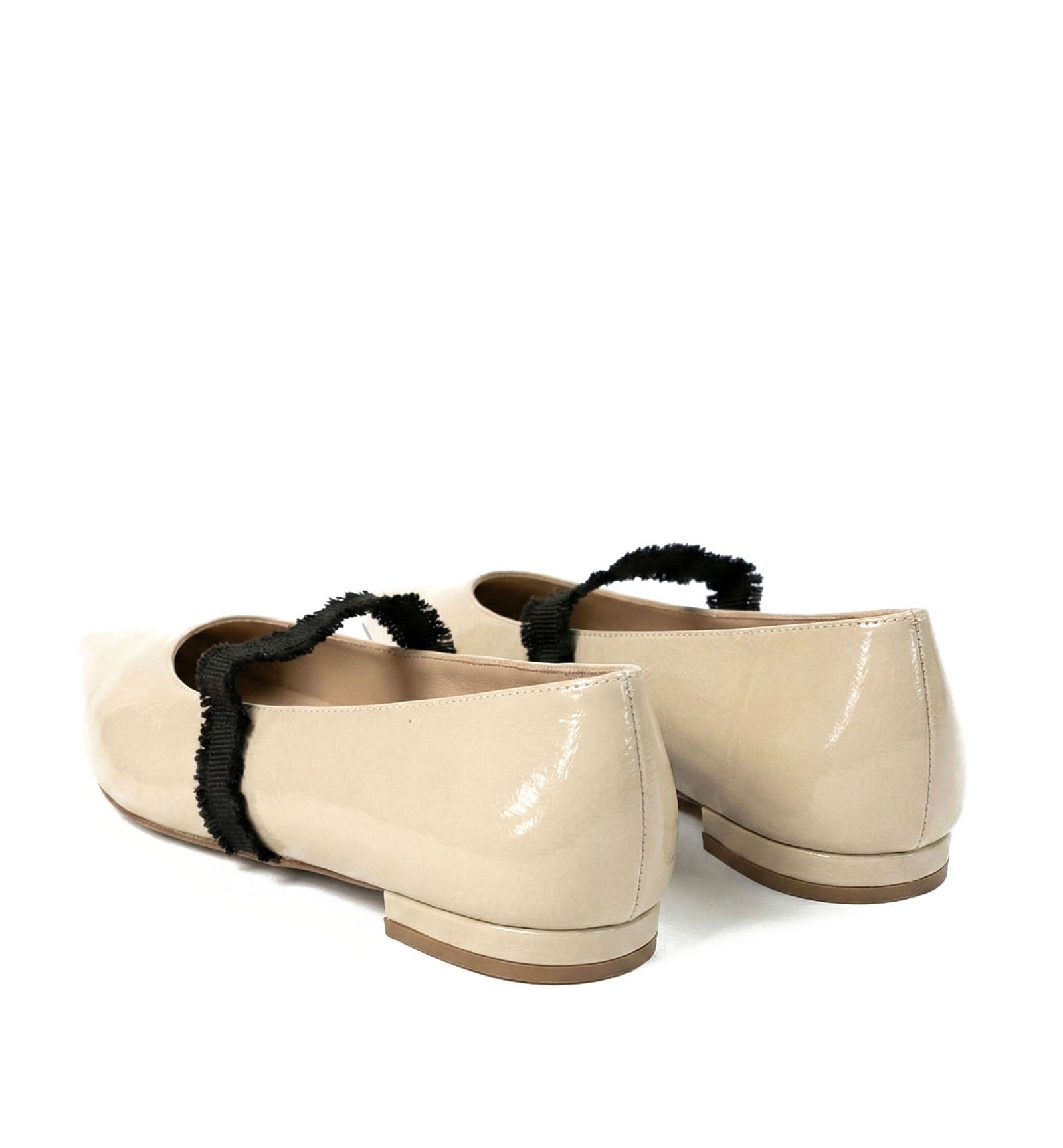 JOURNEY BALLERINE EN CUIR EFFET FROISSÉ