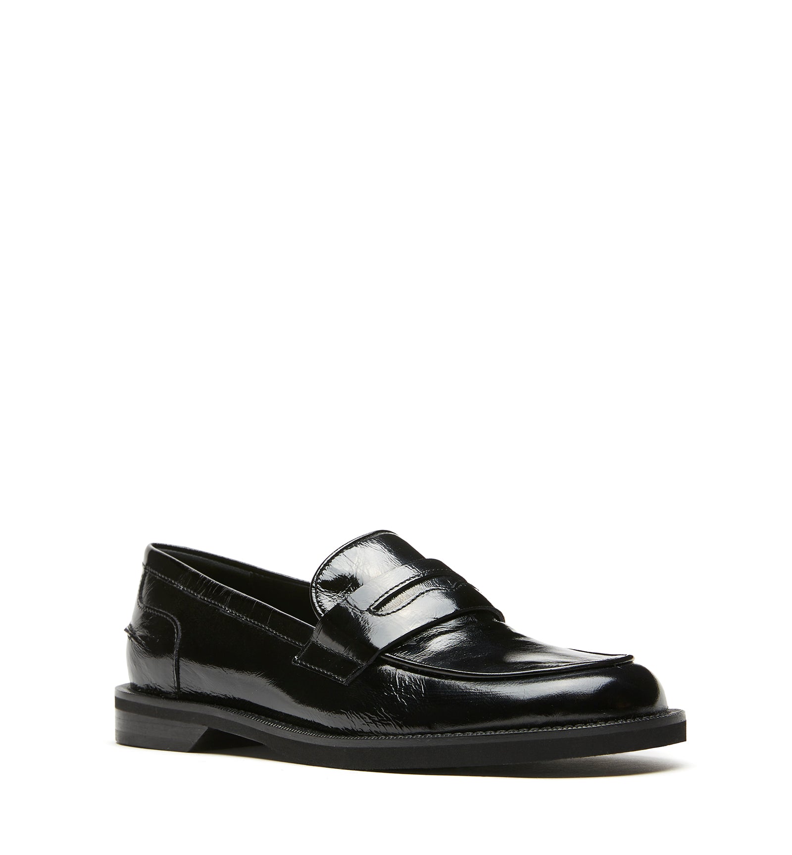 KAJAL CRUSHED LEATHER LOAFER