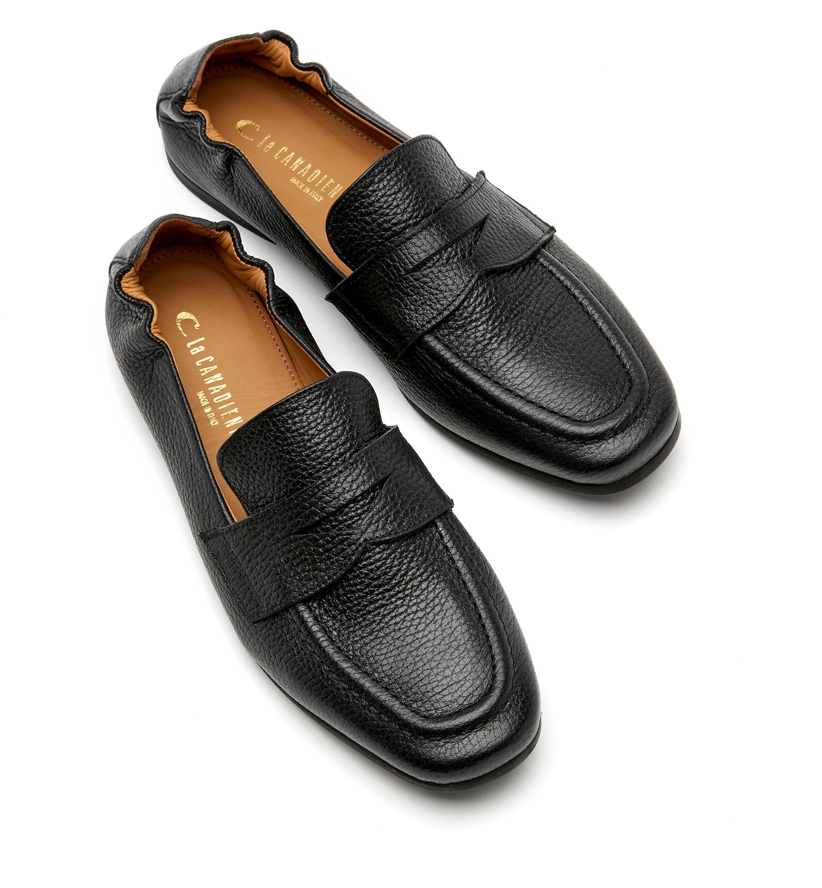 KITSON PEBBLED LEATHER LOAFER - La Canadienne