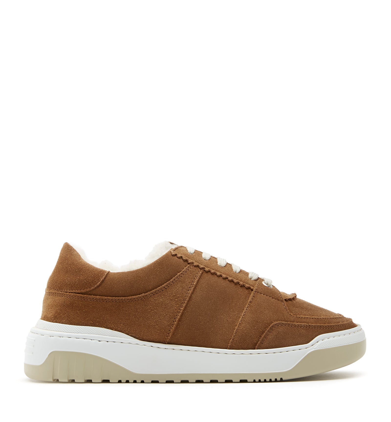 KLAIRE SHEARLING-LINED SUEDE SNEAKER