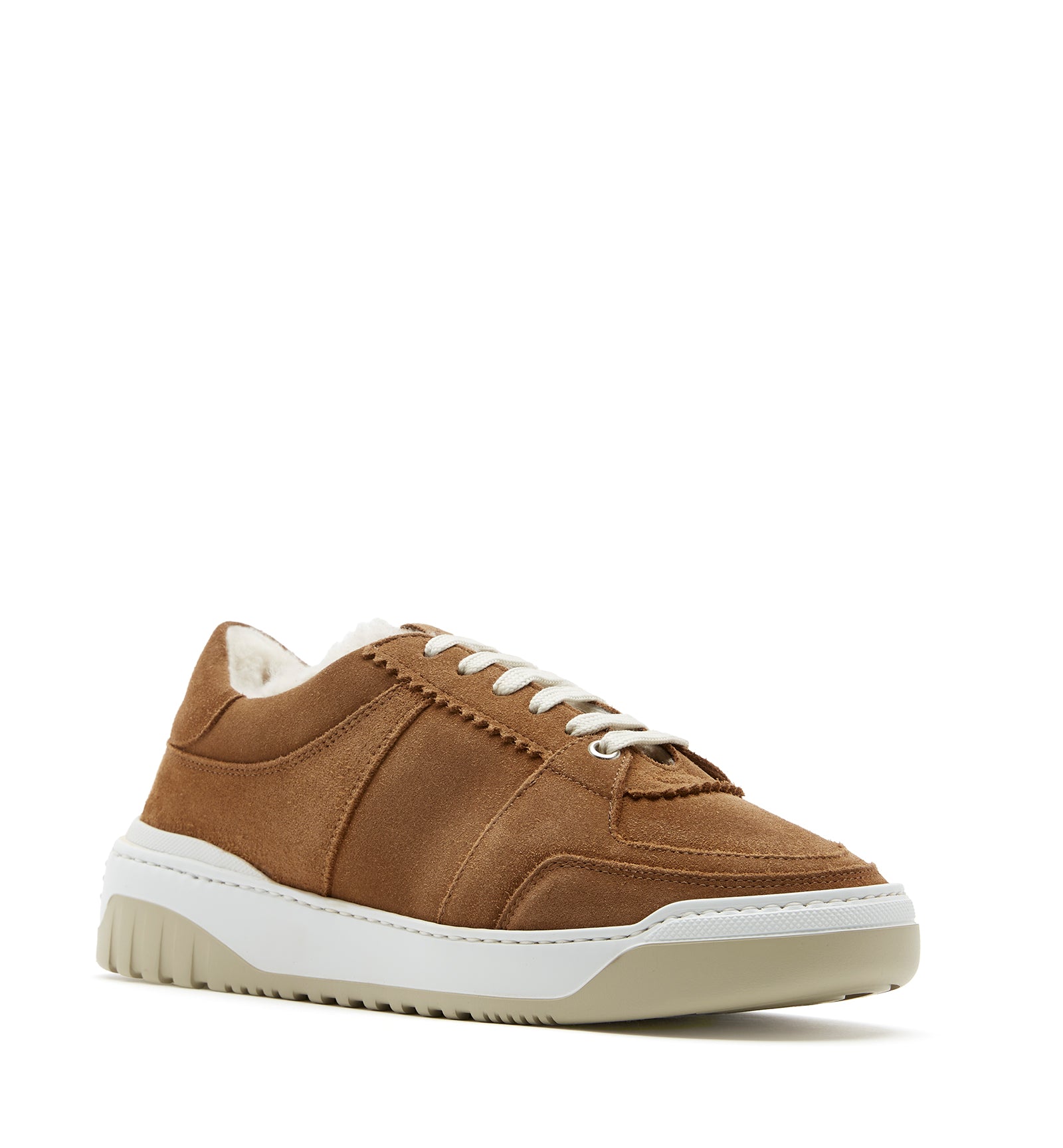 KLAIRE SHEARLING-LINED SUEDE SNEAKER