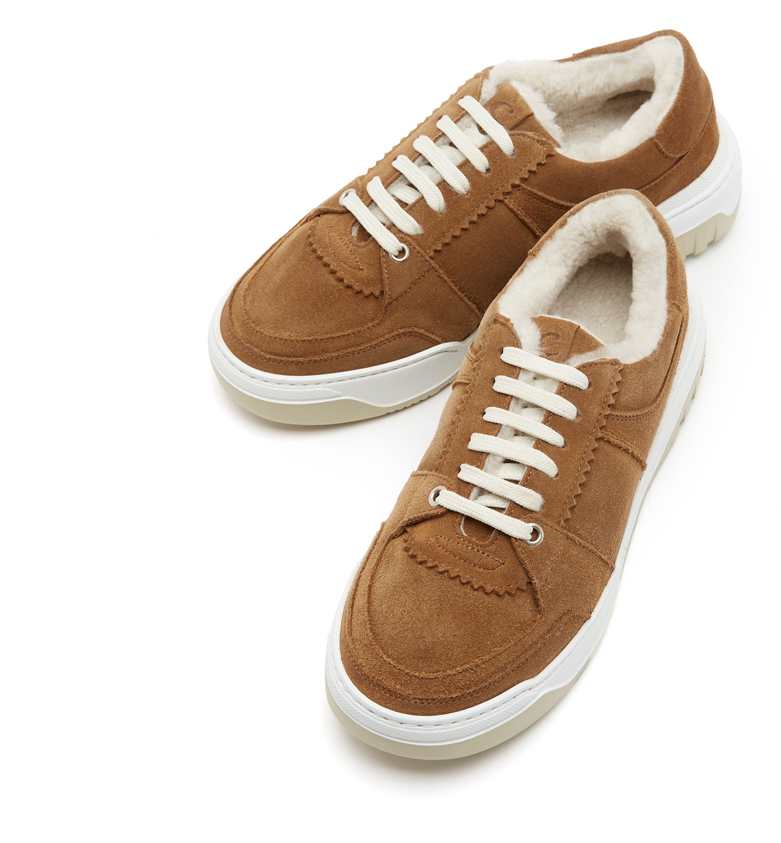KLAIRE SHEARLING-LINED SUEDE SNEAKER