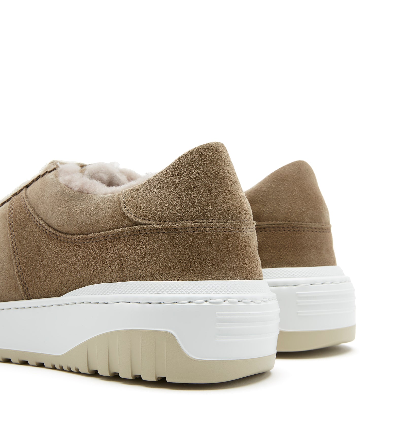 KLAIRE SHEARLING-LINED SUEDE SNEAKER