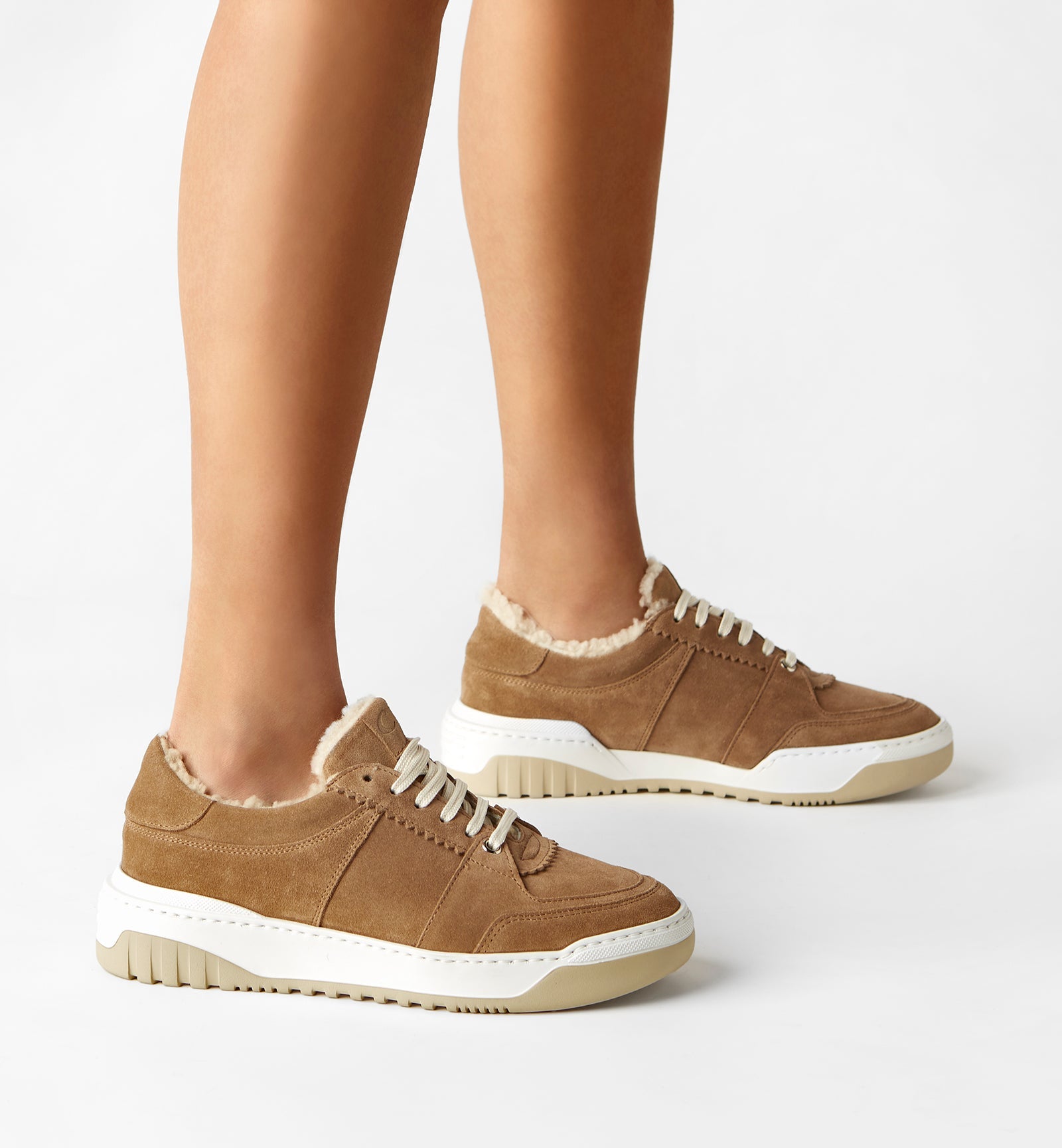 KLARE SHEARLING - LINED SUEDE SNEAKER - La Canadienne