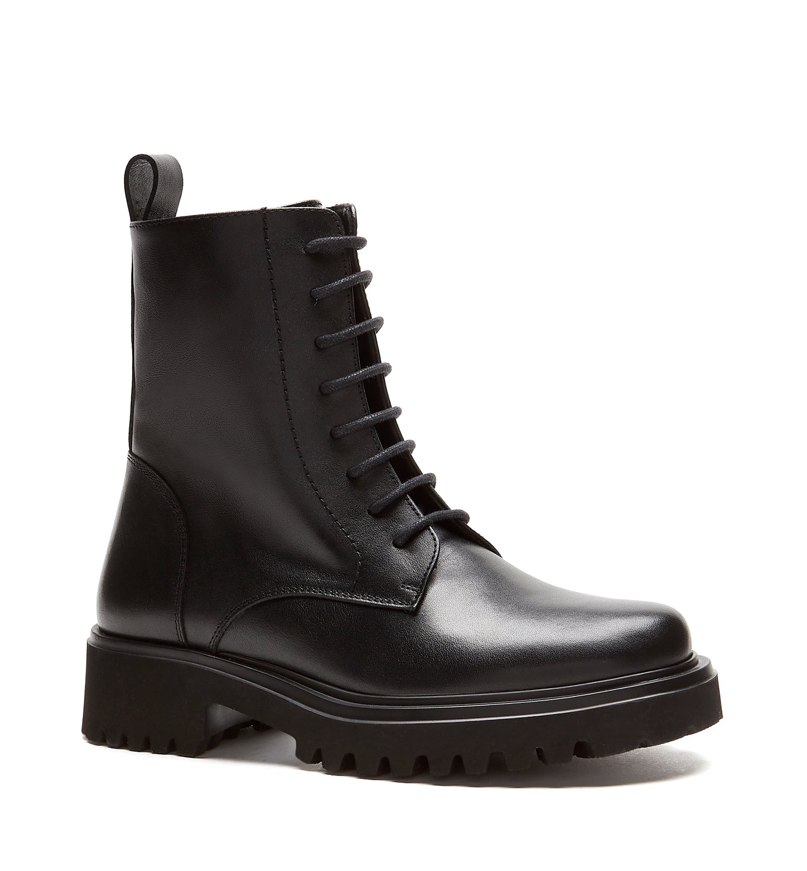 KNOWLEDGE LEATHER LACE UP BOOT