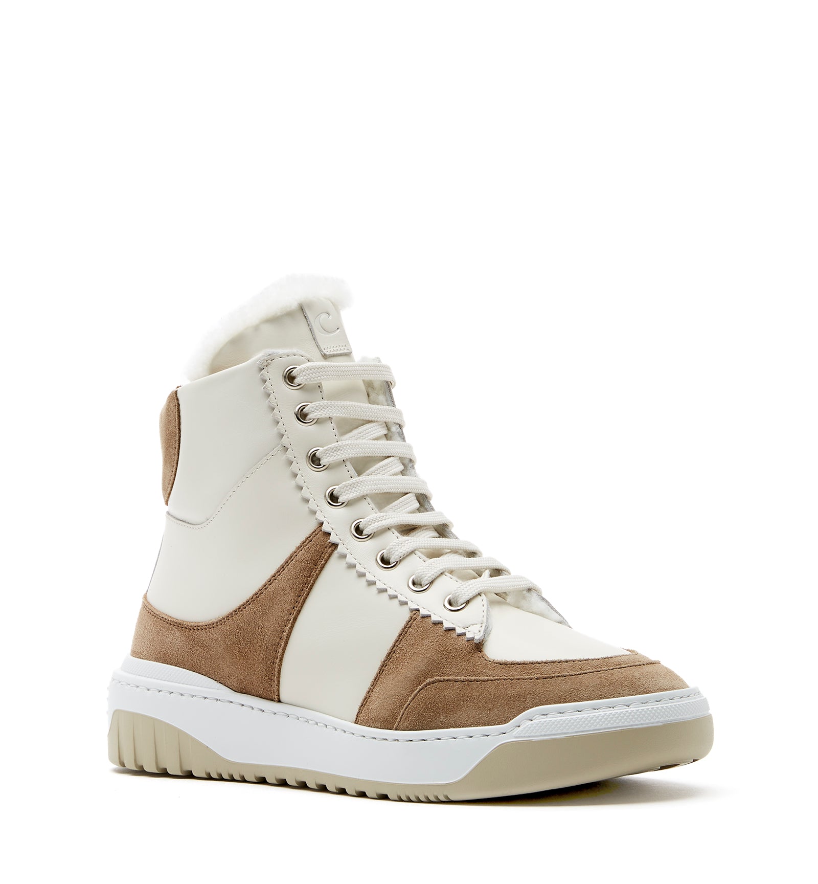 KRISTEN SHEARLING - LINED SUEDE SNEAKER - La Canadienne