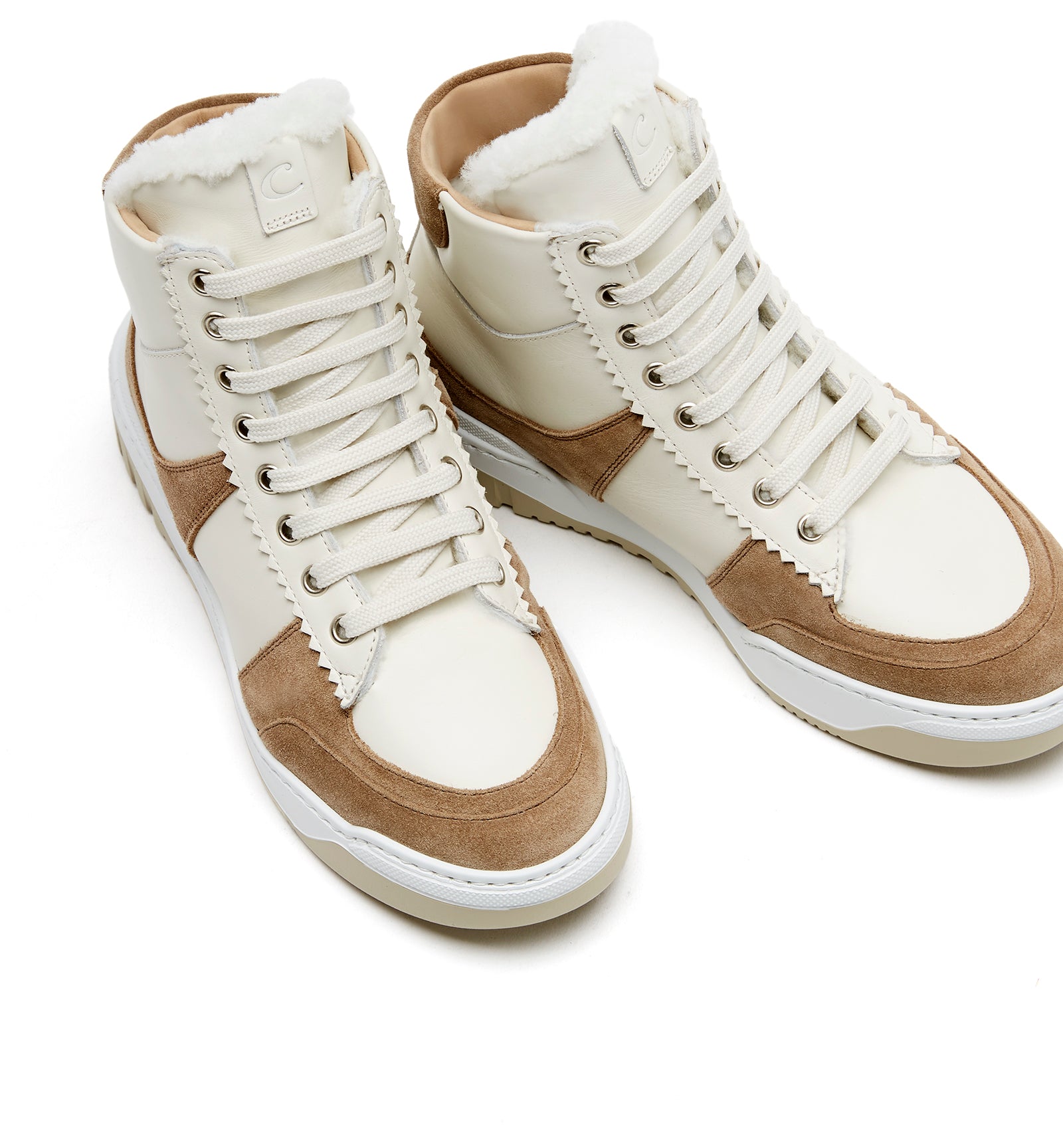 KRISTEN SHEARLING - LINED SUEDE SNEAKER - La Canadienne