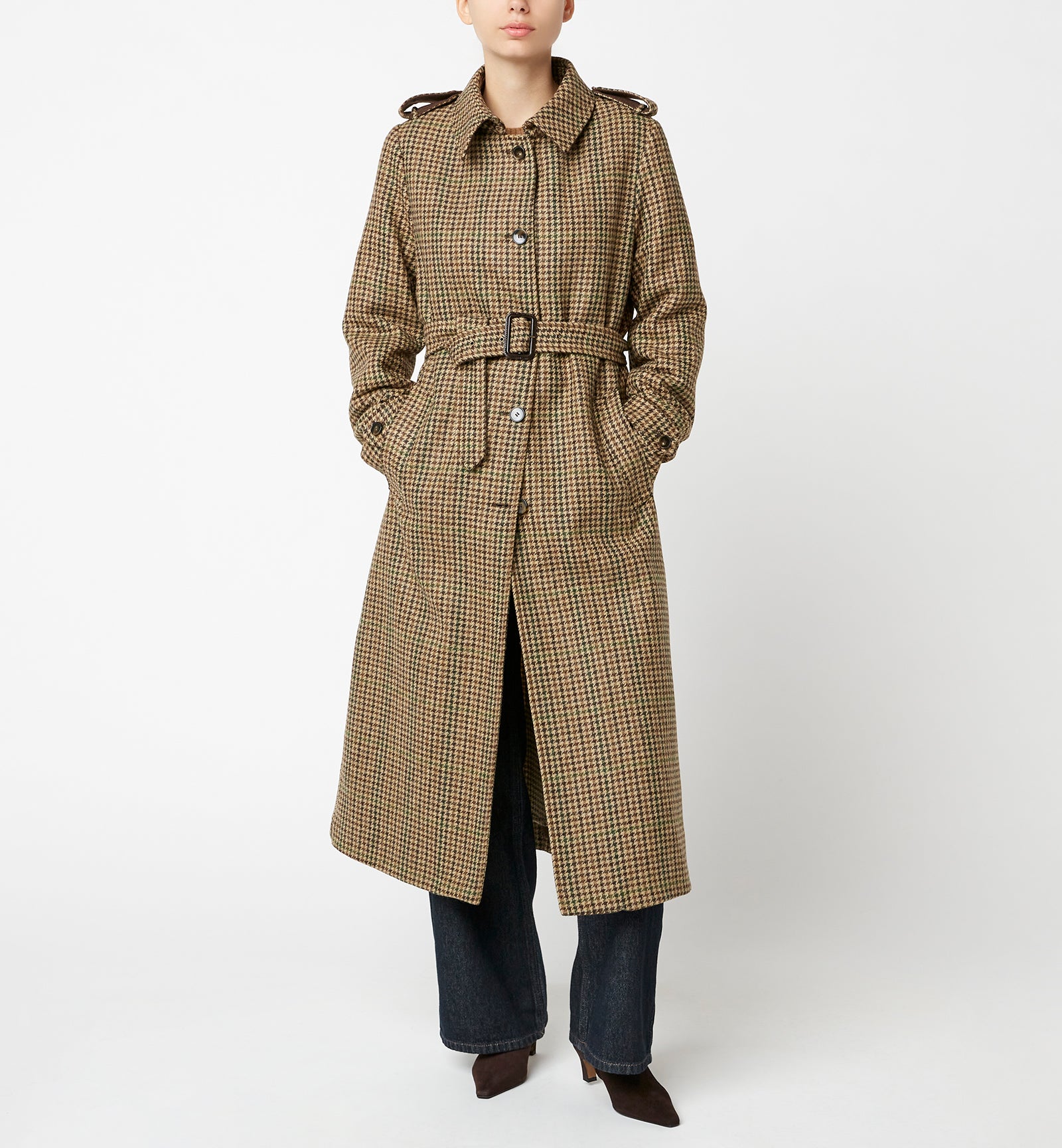 LAIKEN WOOL HOUNDSTOOTH COAT — Item 7 of 9