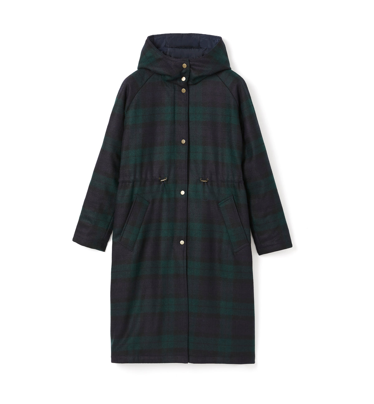 LIBBY WOOL TARTAN COAT — Item 1 of 9