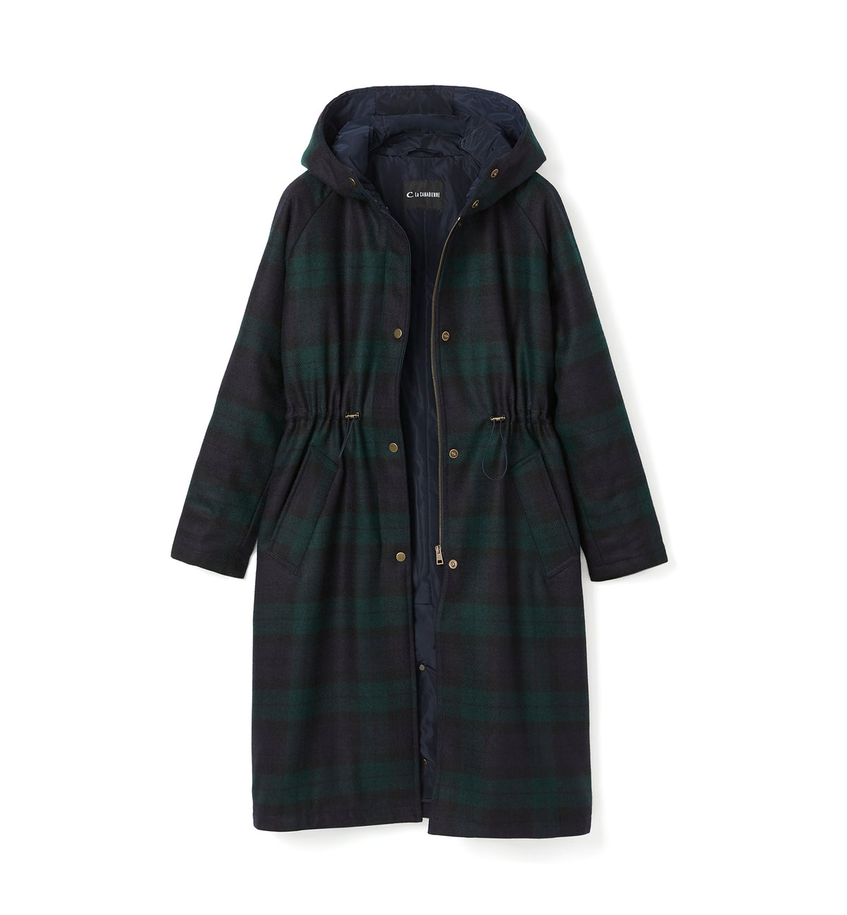 LIBBY WOOL TARTAN COAT — Item 2 of 9
